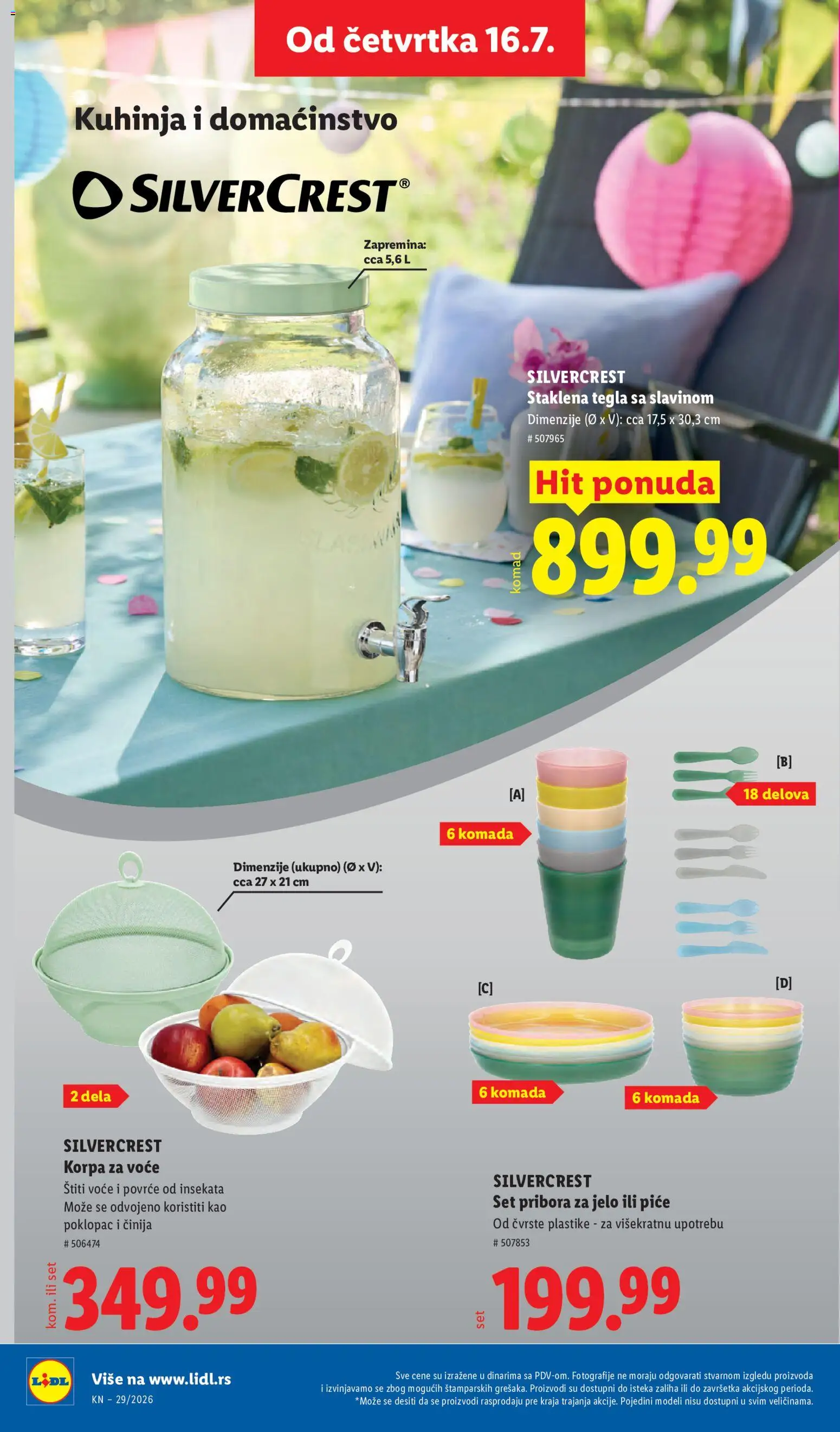 Lidl katalog - važi od 16.07.2026 | Strana: 86 | Proizvode: Voće, Silvercrest, Korpa, Povrće
