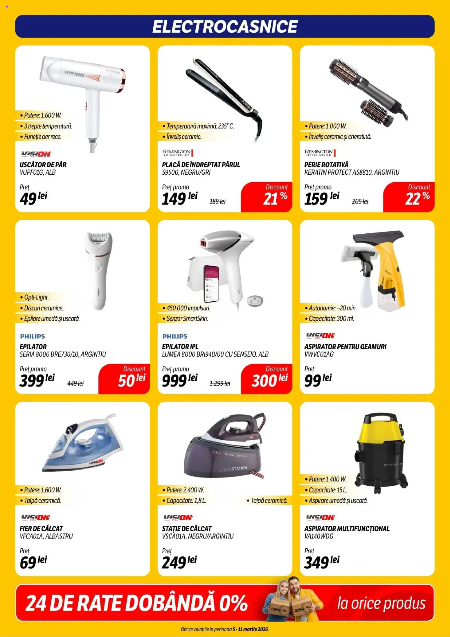 Noul catalog Flanco – valabil de la 05.03.2026 | Pagină: 17 | Produse: Enginar, Uscător, Uscător De Păr, Placă De Îndreptat Părul