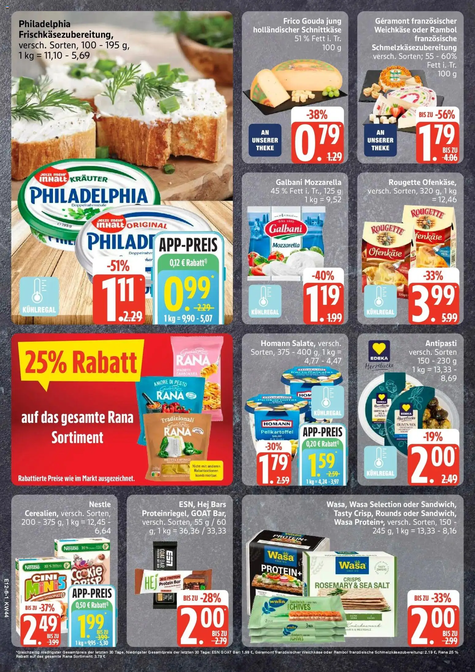 Edeka Prospekt Ammersbek (ab 26.10.2026) » Angebote Online | Seite: 6 | Produkte: Geramont, Theke, Mozzarella, Salat