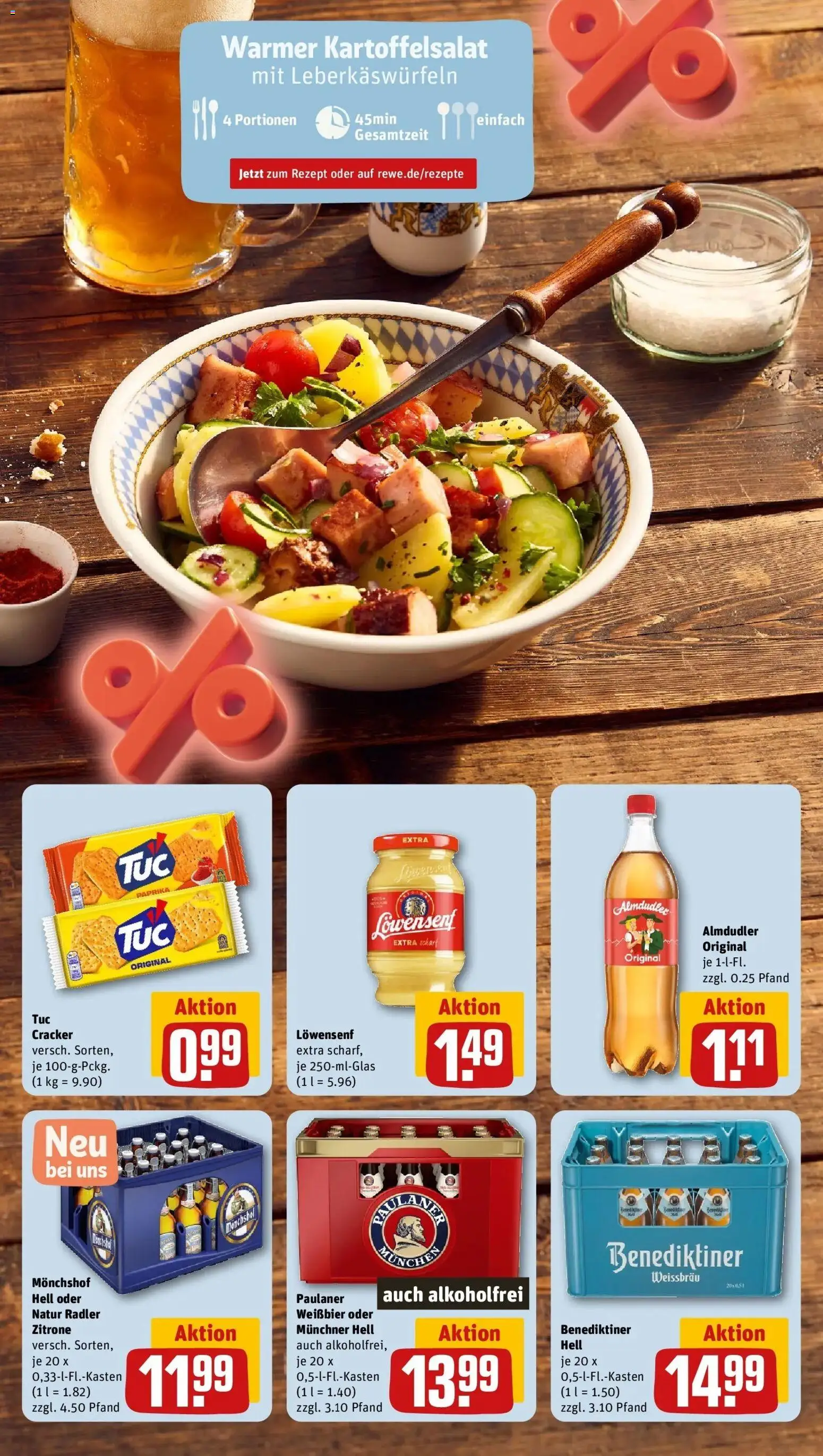 REWE Prospekt ab 14.09.2026 zum Blättern » Angebote | Seite: 11 | Produkte: Monchshof, Weißbier, Radler, Zitrone