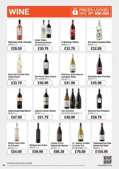 Preview of Booker Wholesale - spring catering news 2026 valid from 22.05.2026 | Page: 96 | Products: Ridge, Wine