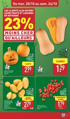 Aldi - Prévisualisation de POMMES DE TERRE DE CONSOMMATION, Variété Galante. Catégorie 1. Calibre 35/55 mm. Avec traitement anti-germinatif. valide à partir de 20/10/2026 | Page: 5