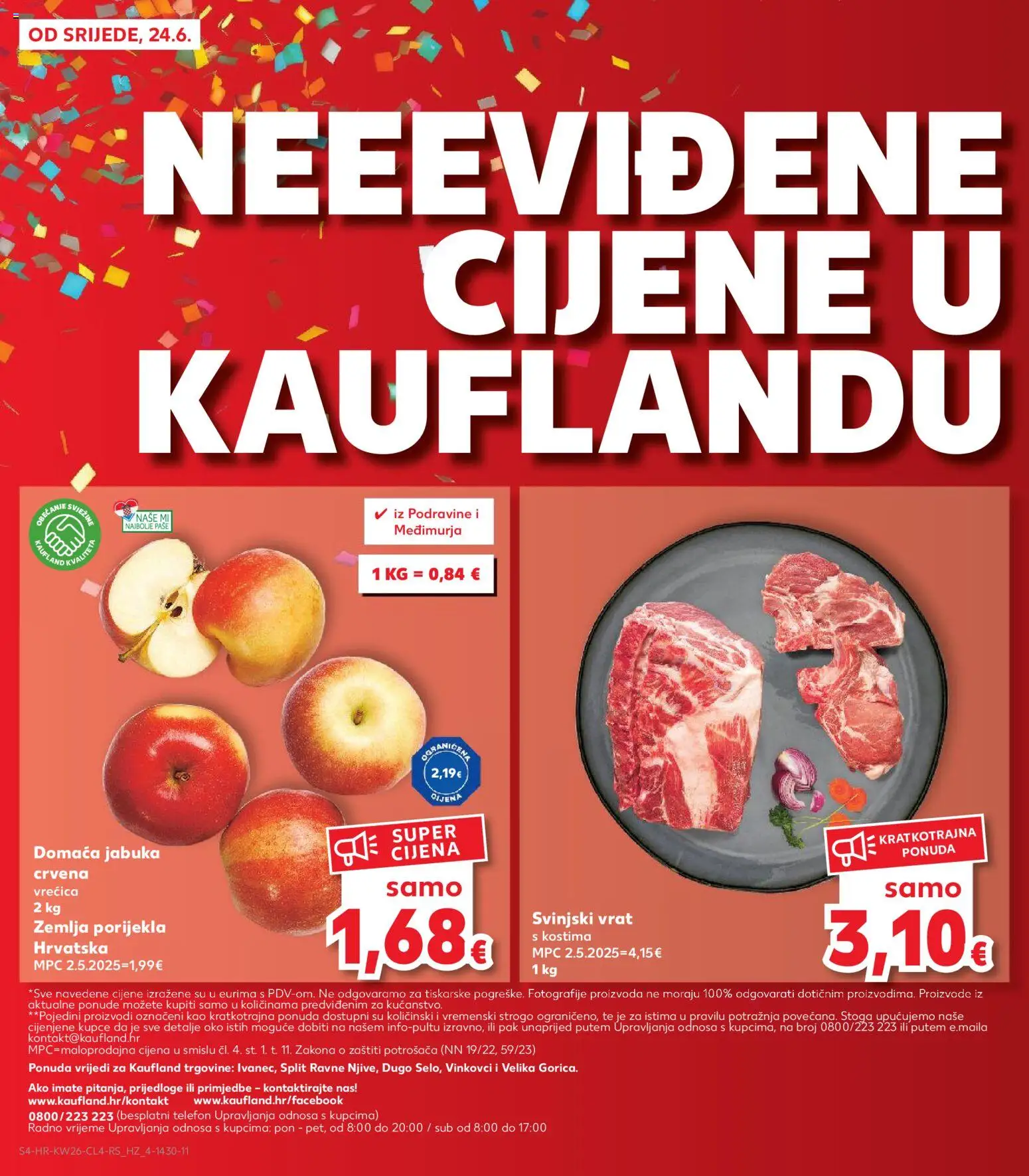 Kaufland HR akciós ujság - amely érvényes a következő dátumtól: 2026.06.24. | Oldal: 4 | Termékek: Telefon