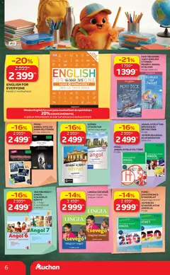 Auchan Iskolakezdés ajánlatok - amely érvényes a következő dátumtól: 2026.08.27. | Oldal: 6 | Termékek: Puzzle, Könyv