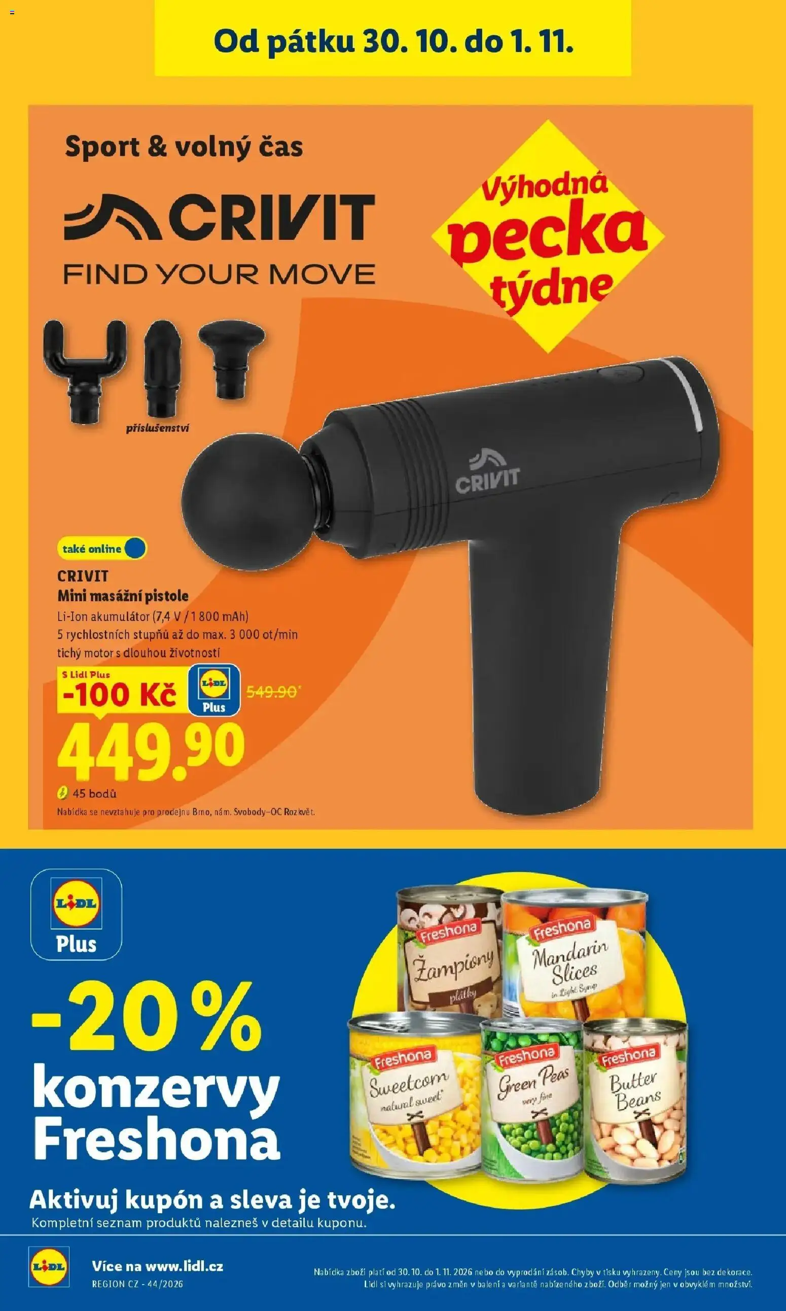 Lidl leták od 29.10.2026 - Nový akční leták | Strana: 56 | Produkty: Žampiony