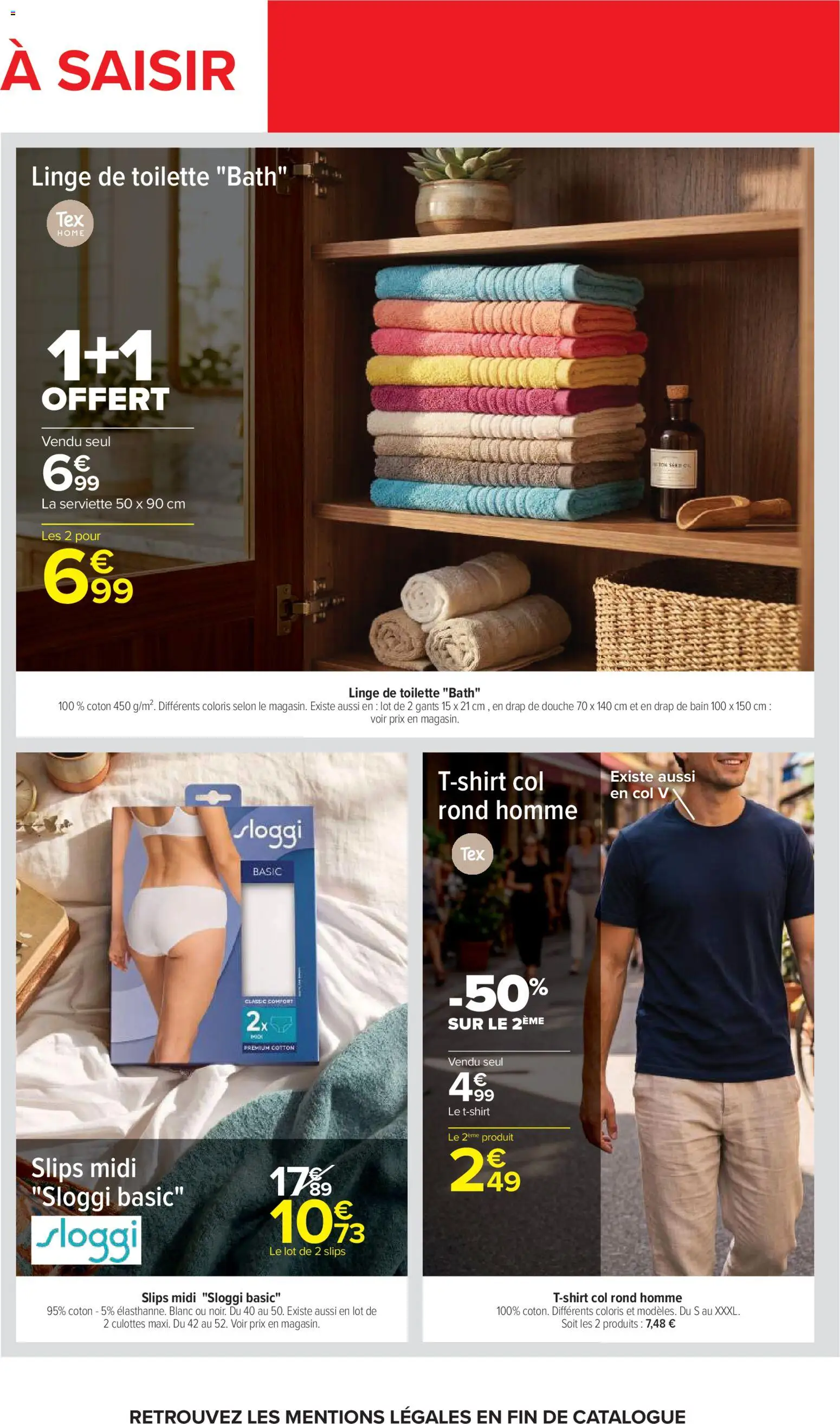 {H1} | Page: 52 | Produits: Coton, Douche, T-shirt, Slips