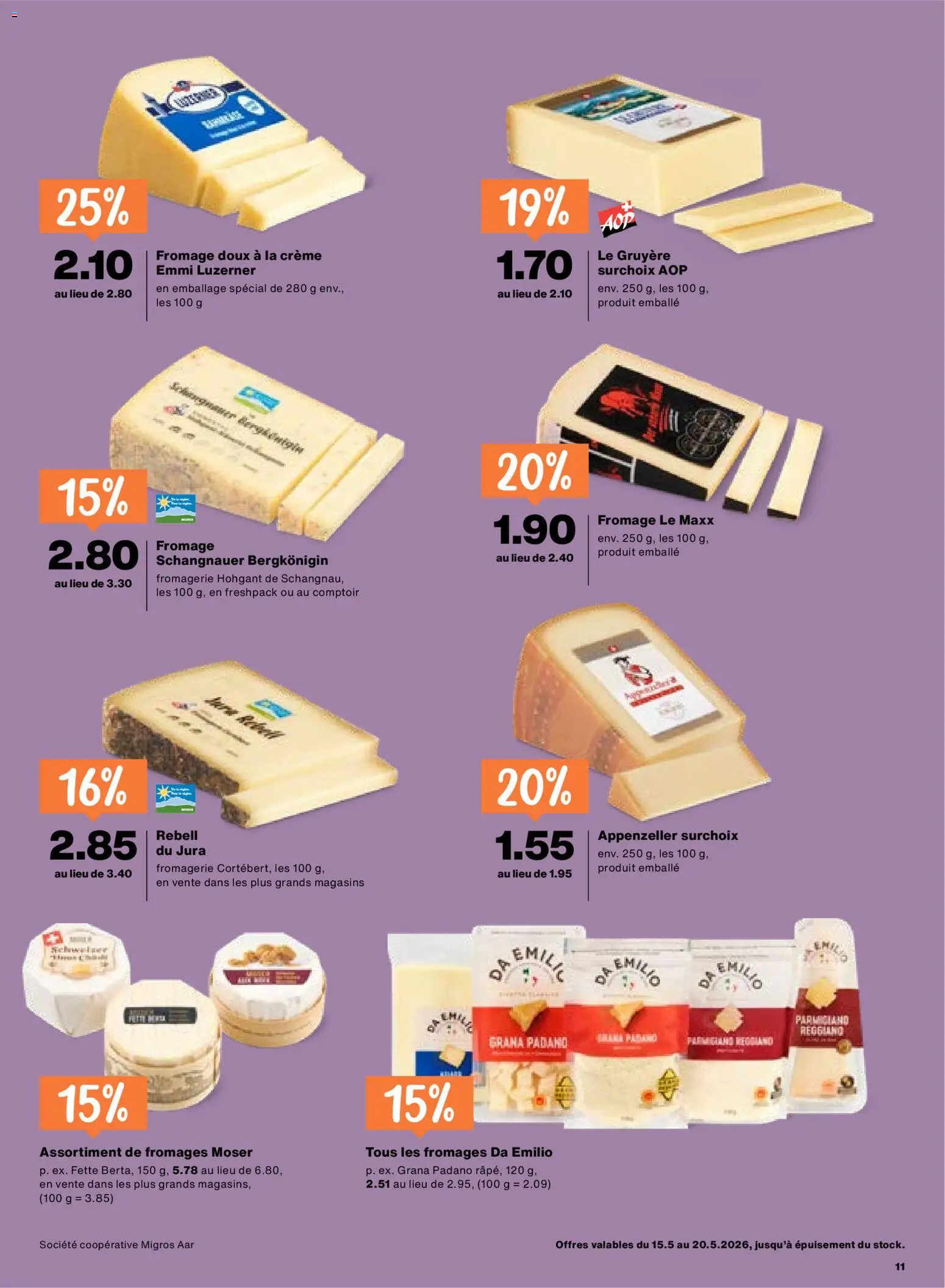 Migros aktionen FR – gültig ab 15.05.2026 | Seite: 11