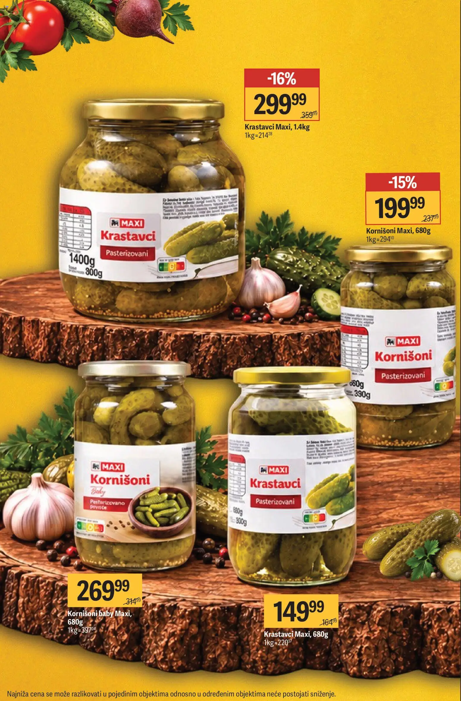 Mega Maxi katalog - važi od 17.09.2026 | Strana: 6 | Proizvode: Krastavci, Kornišoni