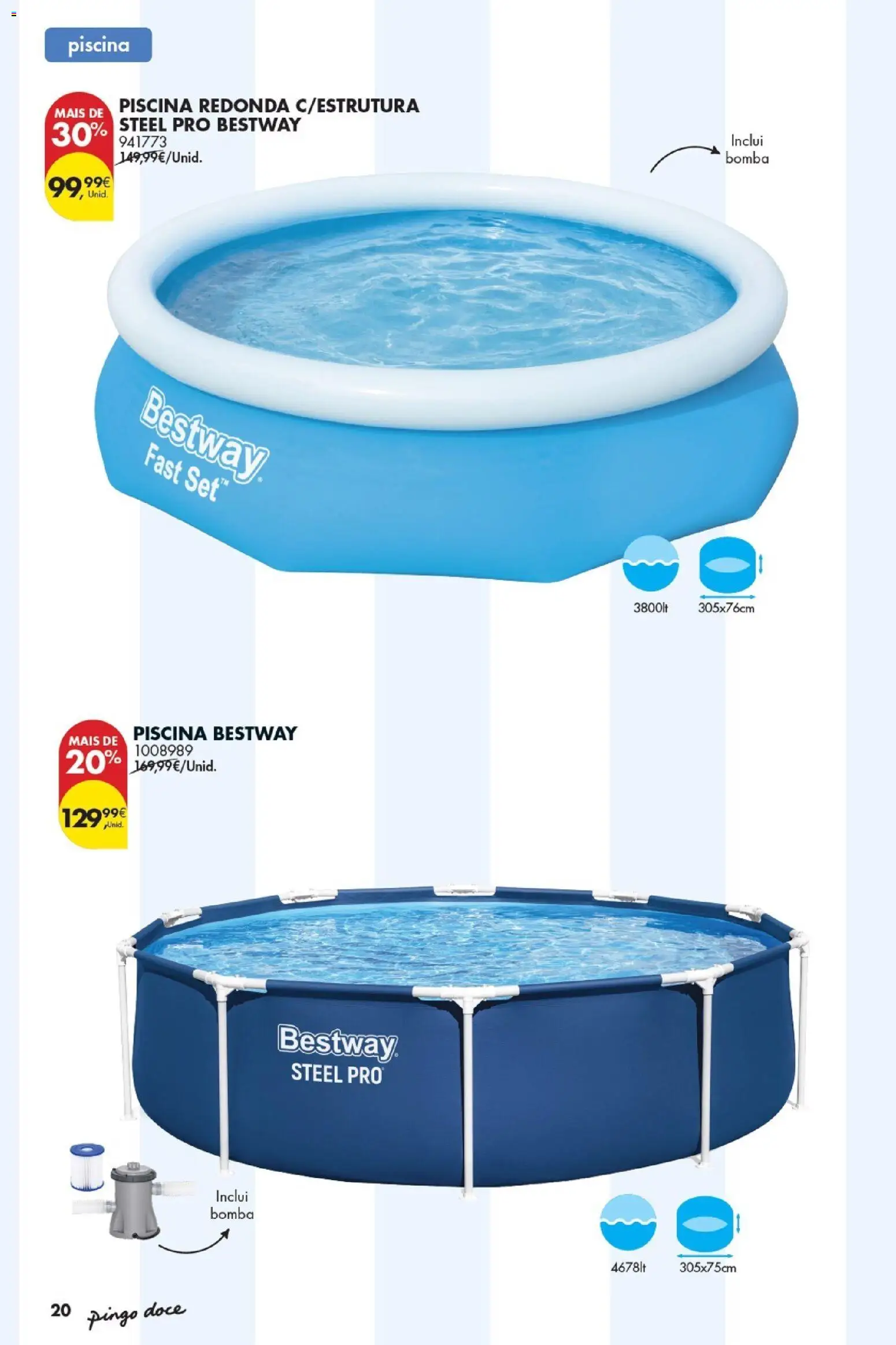 Pingo Doce Bazar Verão 2 │ válido de 30/06/2026 | Página: 20 | Produtos: Piscina