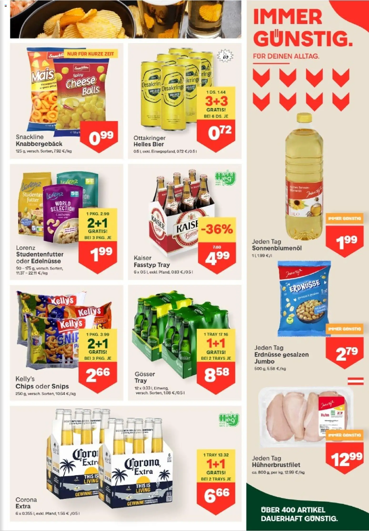 MPREIS Absam gültig ab 02.07.2026 | Seite: 9 | Produkte: Chips, Папионка, Bier