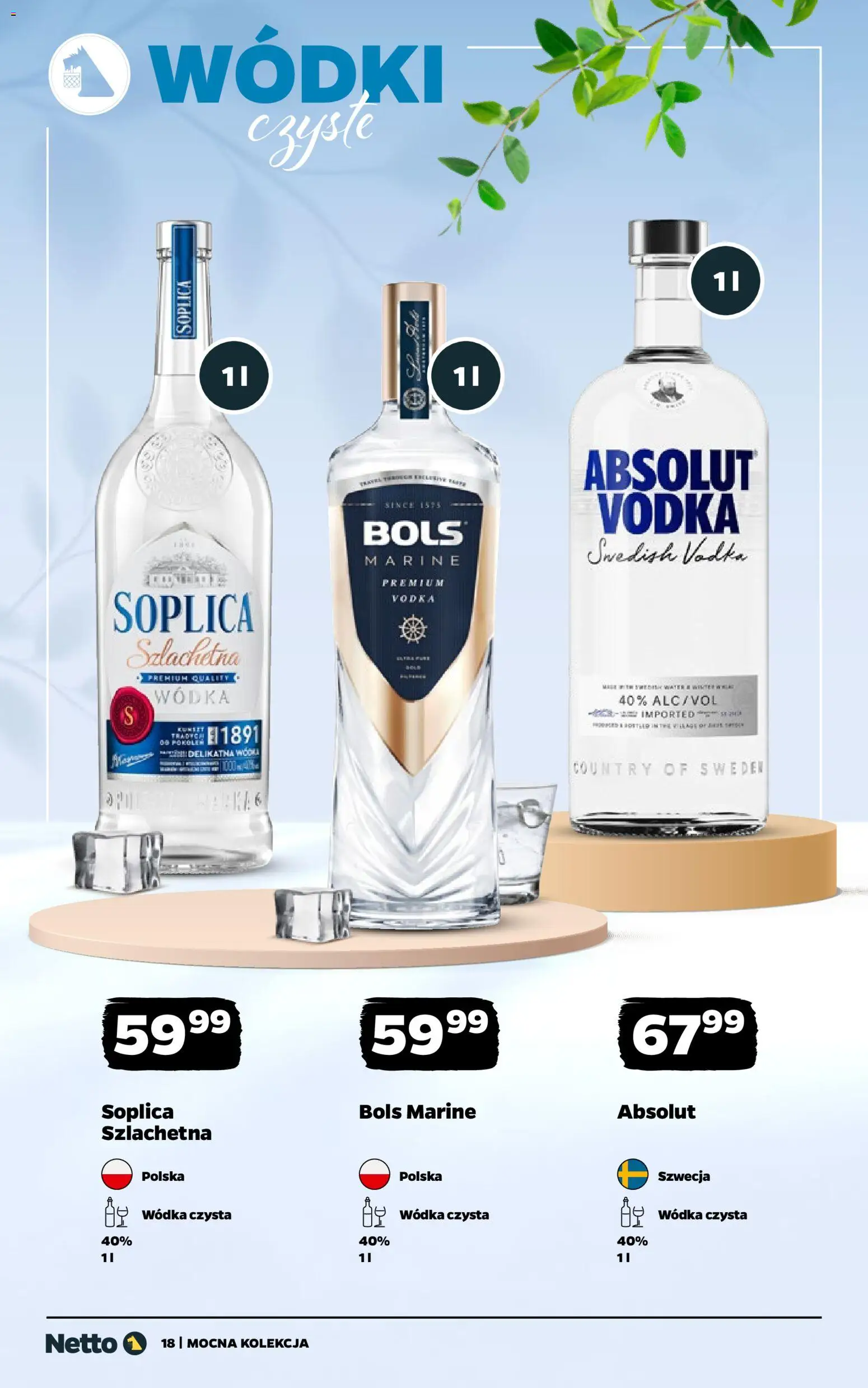 Netto gazetka - Alkohole mocne od 11.05.2026 | Strona: 18 | Produkty: Vodka, Wódka