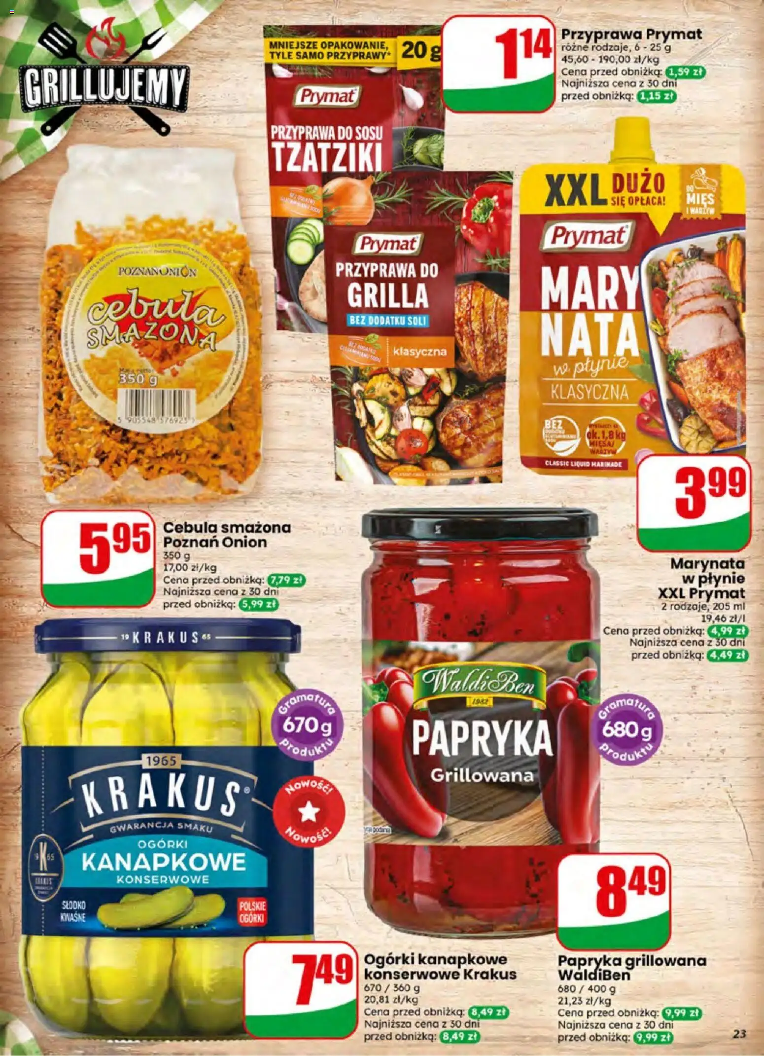 Dino gazetka od 24.06.2026 | Strona: 23 | Produkty: Tzatziki, Papryka, Ogórki