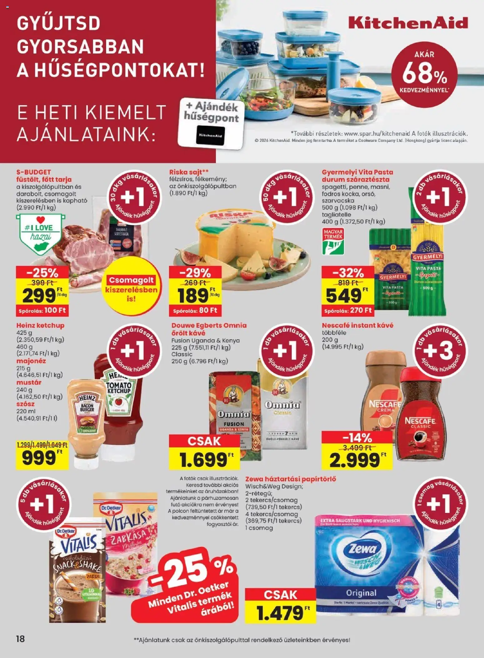 Spar akciós ujság - amely érvényes a következő dátumtól: 2026.11.05. | Oldal: 18