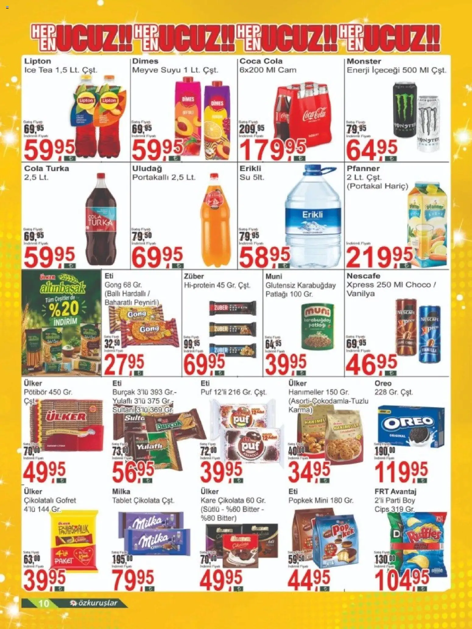 Özkuruşlar Katalog - 11 Temmuz 2026 tarihinden itibaren geçerlidir | Sayfa: 10 | Ürünler: Çikolatalı gofret, Portakal, Tablet, Ice tea
