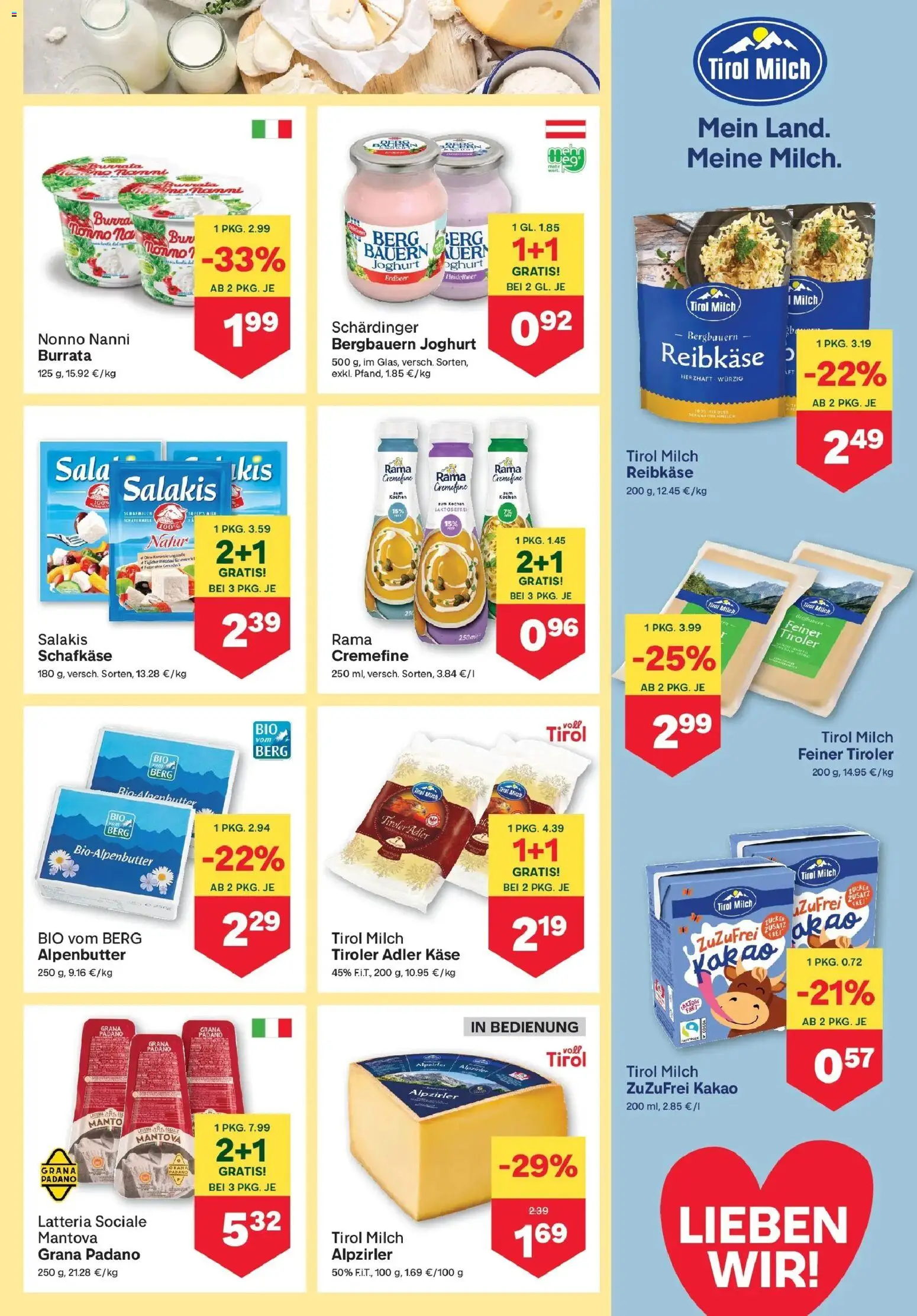 MPREIS Saalbach von 22.10.2026 - Aktuelle Angebote | Seite: 5 | Produkte: Zucker, Milch, Käse, Joghurt