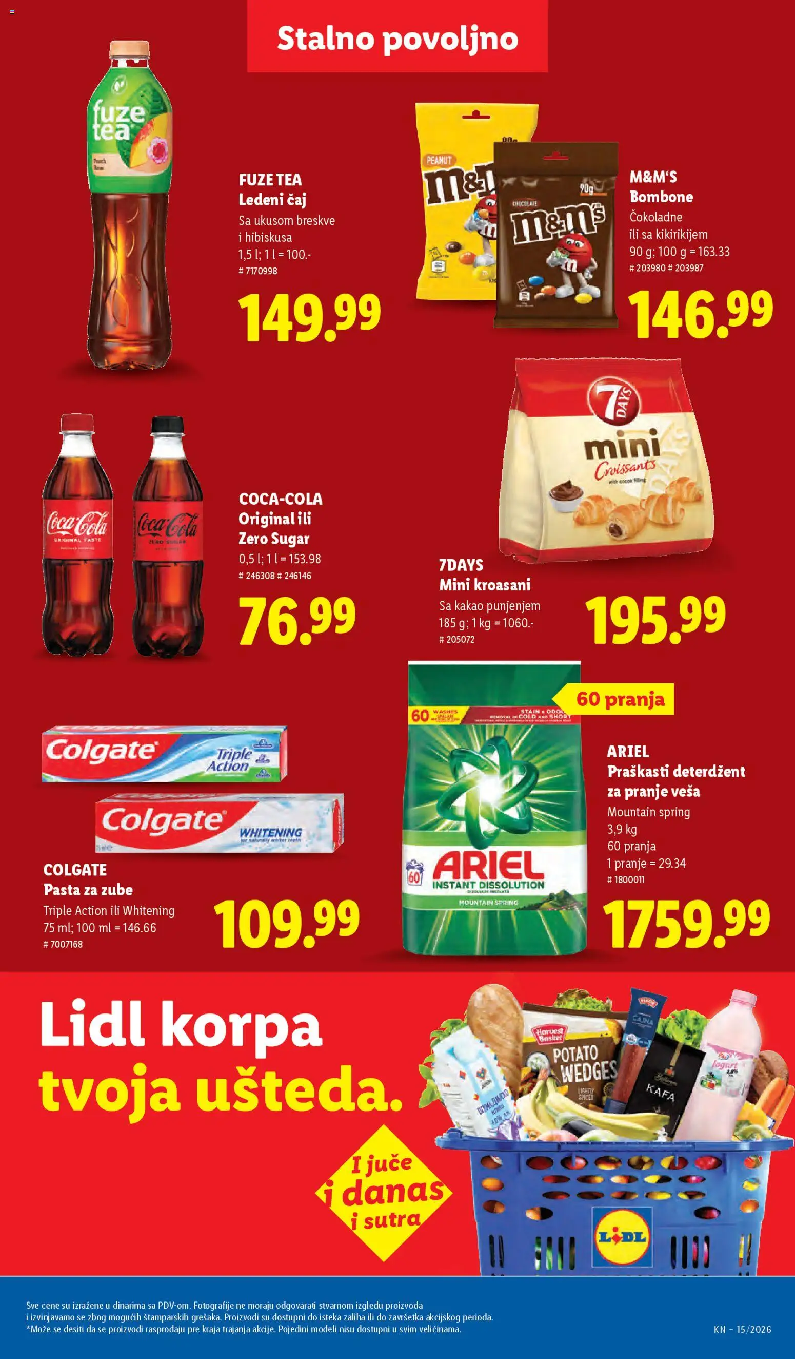 Lidl katalog - važi od 09.04.2026 | Strana: 49 | Proizvode: 7days, Korpa, Jogurt, Pasta za zube