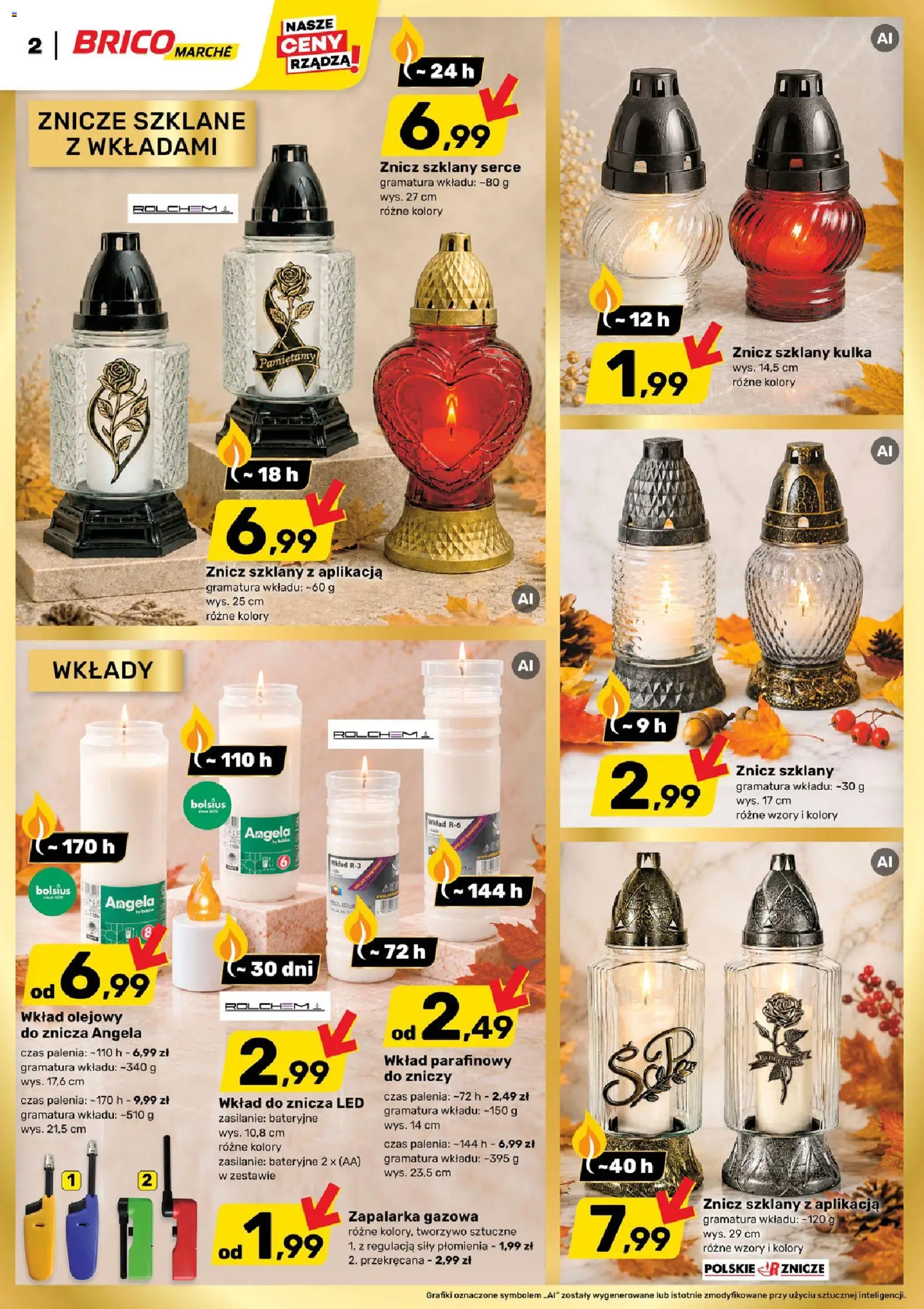 Brico Marché gazetka od 07.10.2026 | Strona: 2 | Produkty: Znicze
