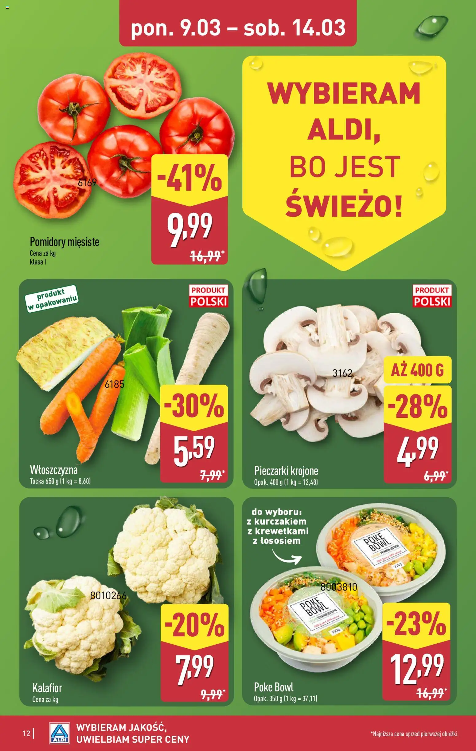 Aldi Polsko leták - Oferta weekendowa od 12.03.2026 | Strana: 12 | Produkty: Poke bowl