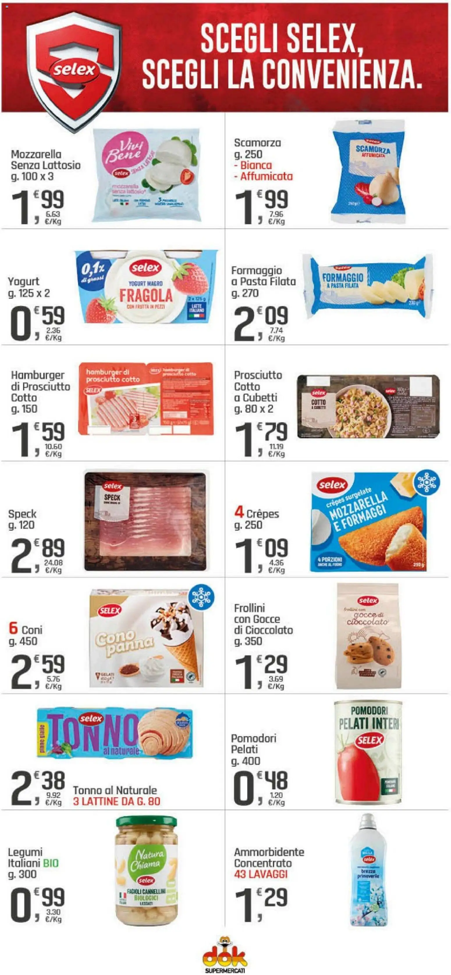 Volantino DOK del 04.05.2026 | Pagina: 6 | Prodotti: Legumi, Frutta, Pomodori, Pasta