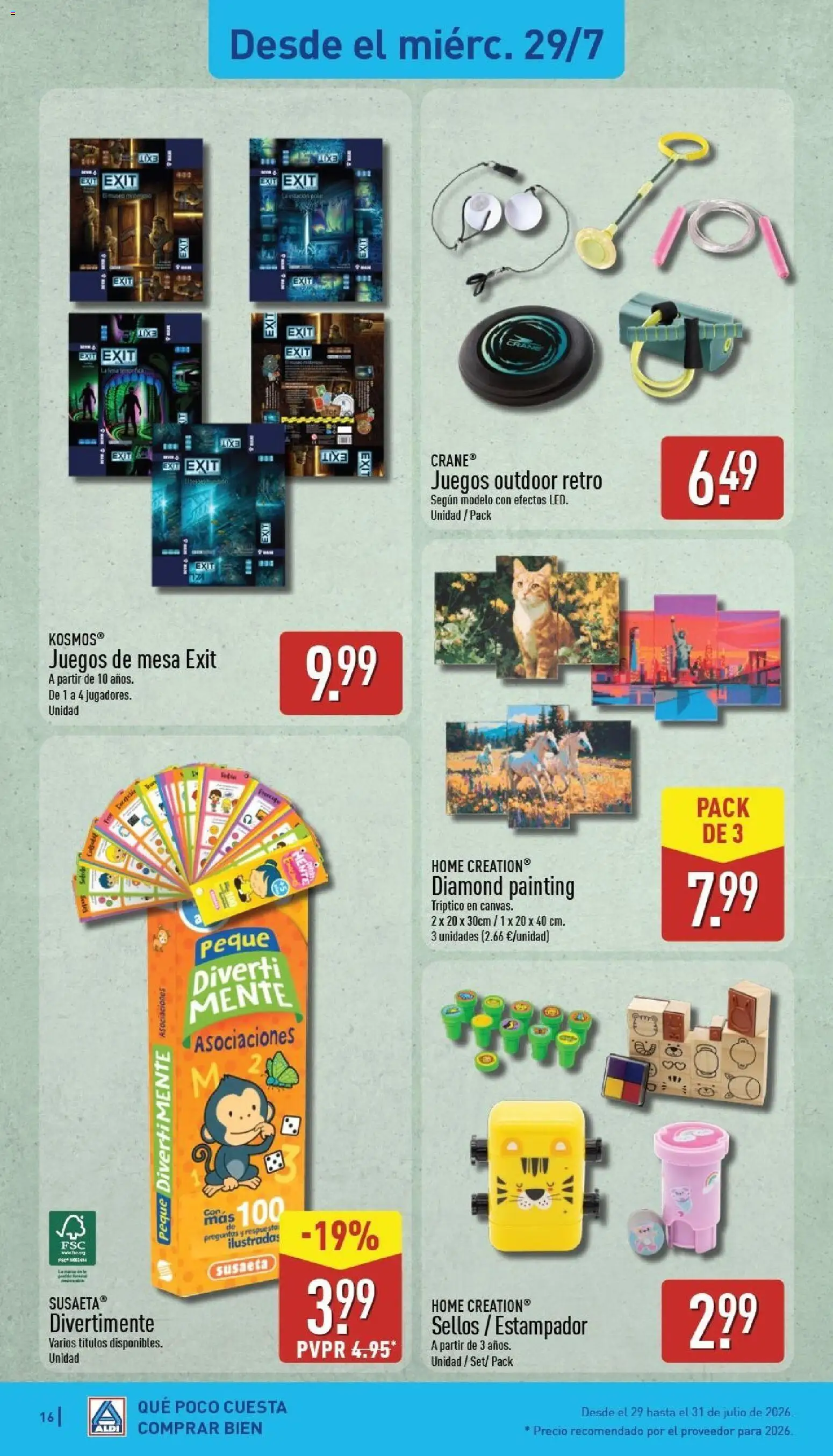 Aldi folleto Baleares │ válido desde el 27/07/2026 | Página: 16 | Productos: Juegos de mesa, Mesa