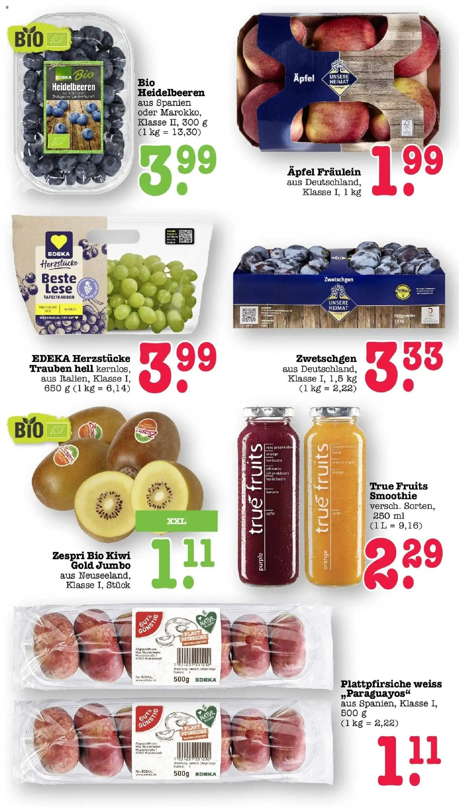 E center - E center: Wochenangebote – gültig ab 28.06.2026 | Seite: 27 | Produkte: Trauben, Heidelbeeren, Birne, Kiwi