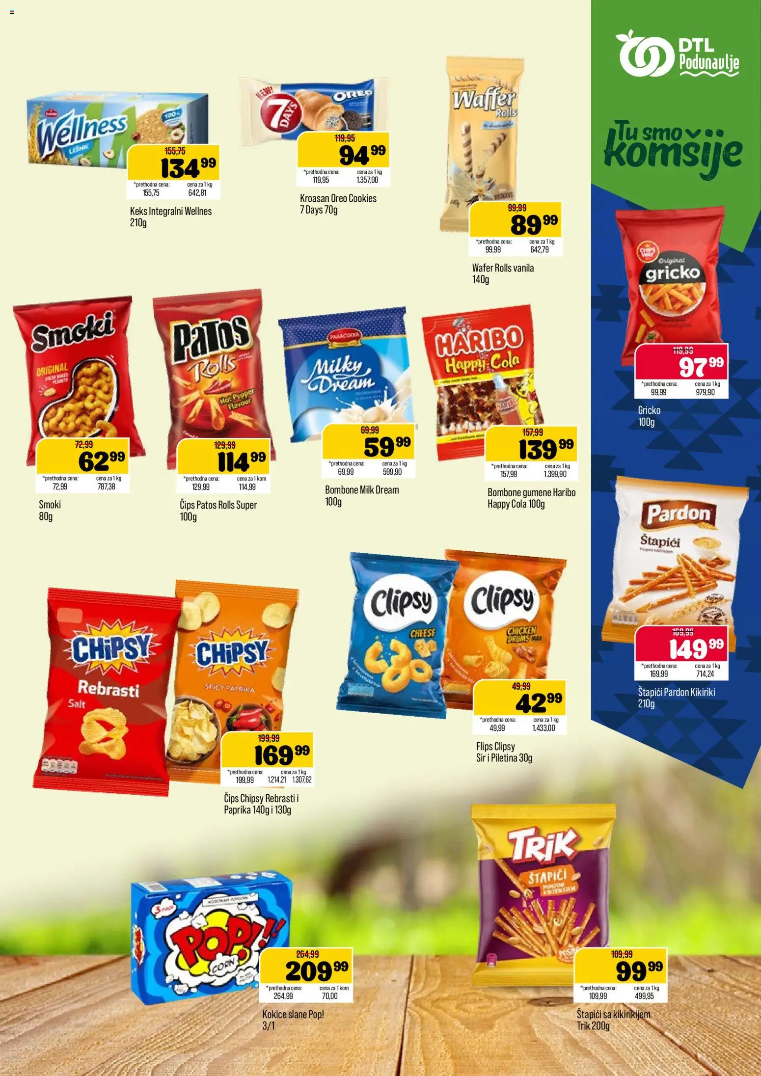 Podunavlje katalog - važi od 23.09.2026 | Strana: 9 | Proizvode: Paprika, Kroasan, Kikiriki, Sir
