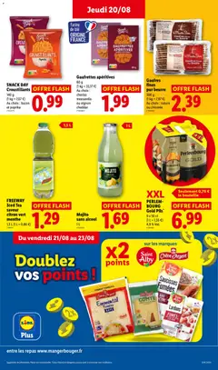 LIDL - Prévisualisation de FREEWAY Iced Tea saveur citron vert menthe, 1,5 L (1 L = 0,86 €) valide à partir de 20/08/2026 | Page: 25