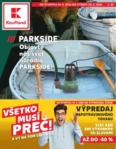 Kaufland SK Nonfood akciós újság - amely érvényes a következő dátumtól: 14.05.2026