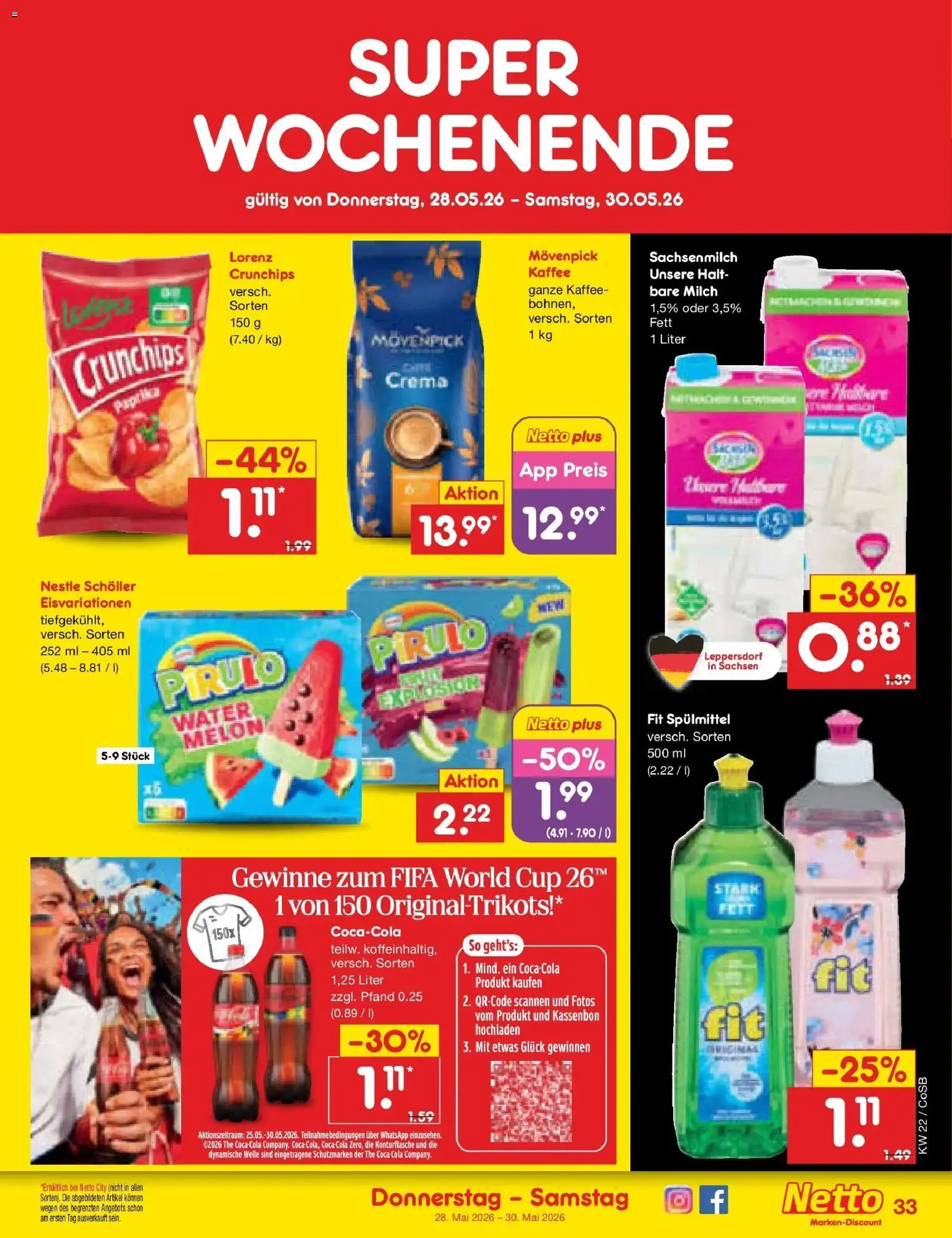 Netto Marken-Discount Prospekt Bitterfeld-Wolfen – gültig ab 26.05.2026 | Seite: 41 | Produkte: Coca cola, Cola, Milch, Paprika