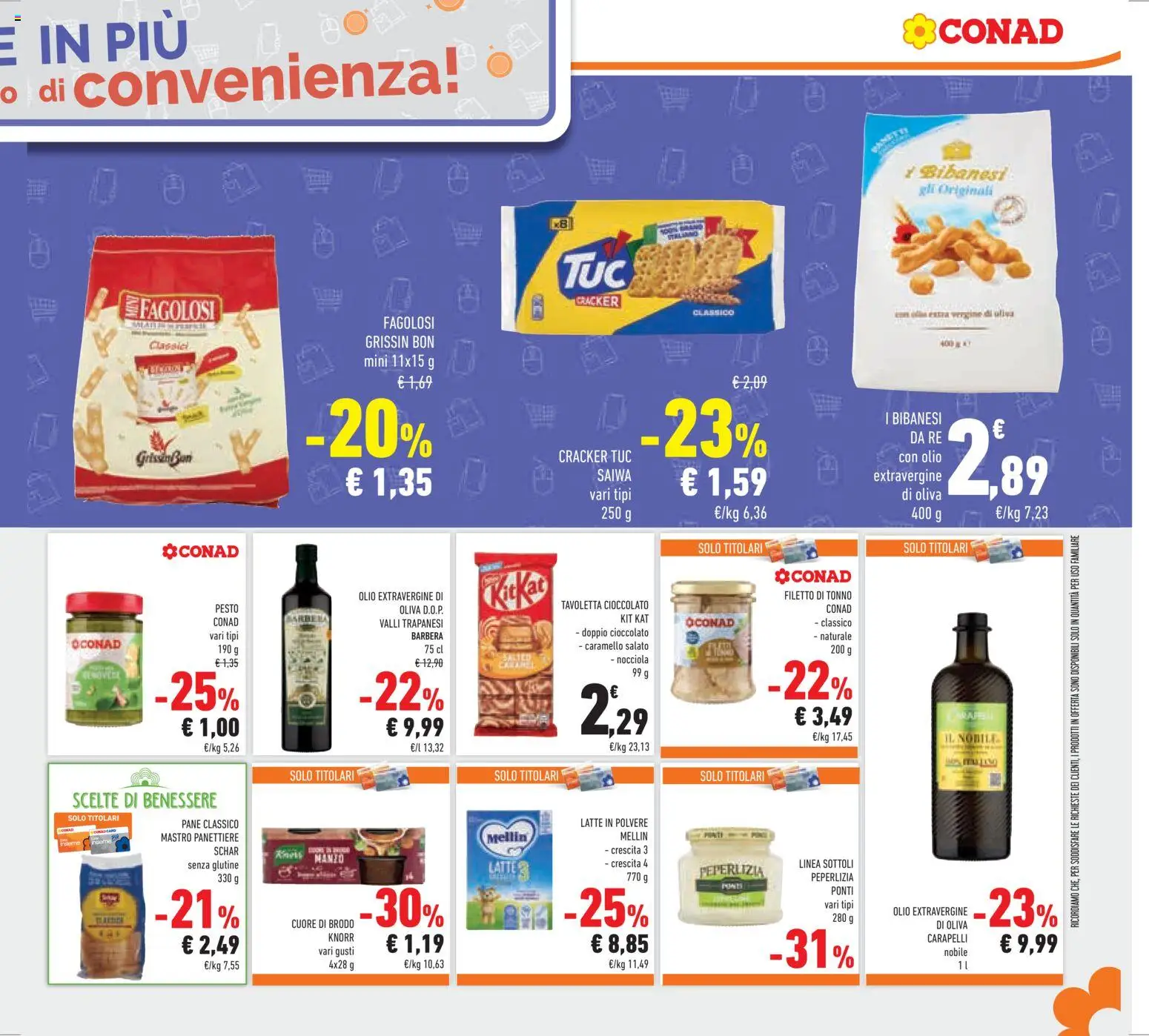 Volantino Conad del 11.03.2026 | Pagina: 31 | Prodotti: Pane, Cioccolato, Olio, Pesto