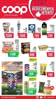 COOP - Mini & Abc & Szuper / Nyírzem - amely érvényes a következő dátumtól: 25.06.2026