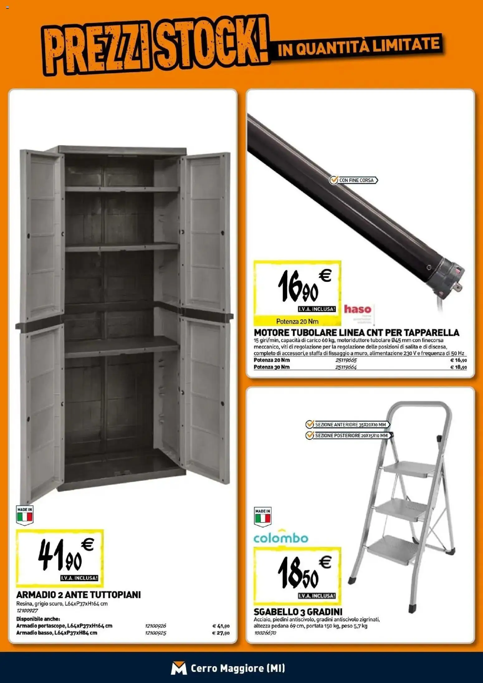 Nuovo TECNOMAT - Straordinari prezzi stock! dal 24/09/2026 > offerte anteprima 🛍️ | Pagina: 18 | Prodotti: Sgabello, Armadio