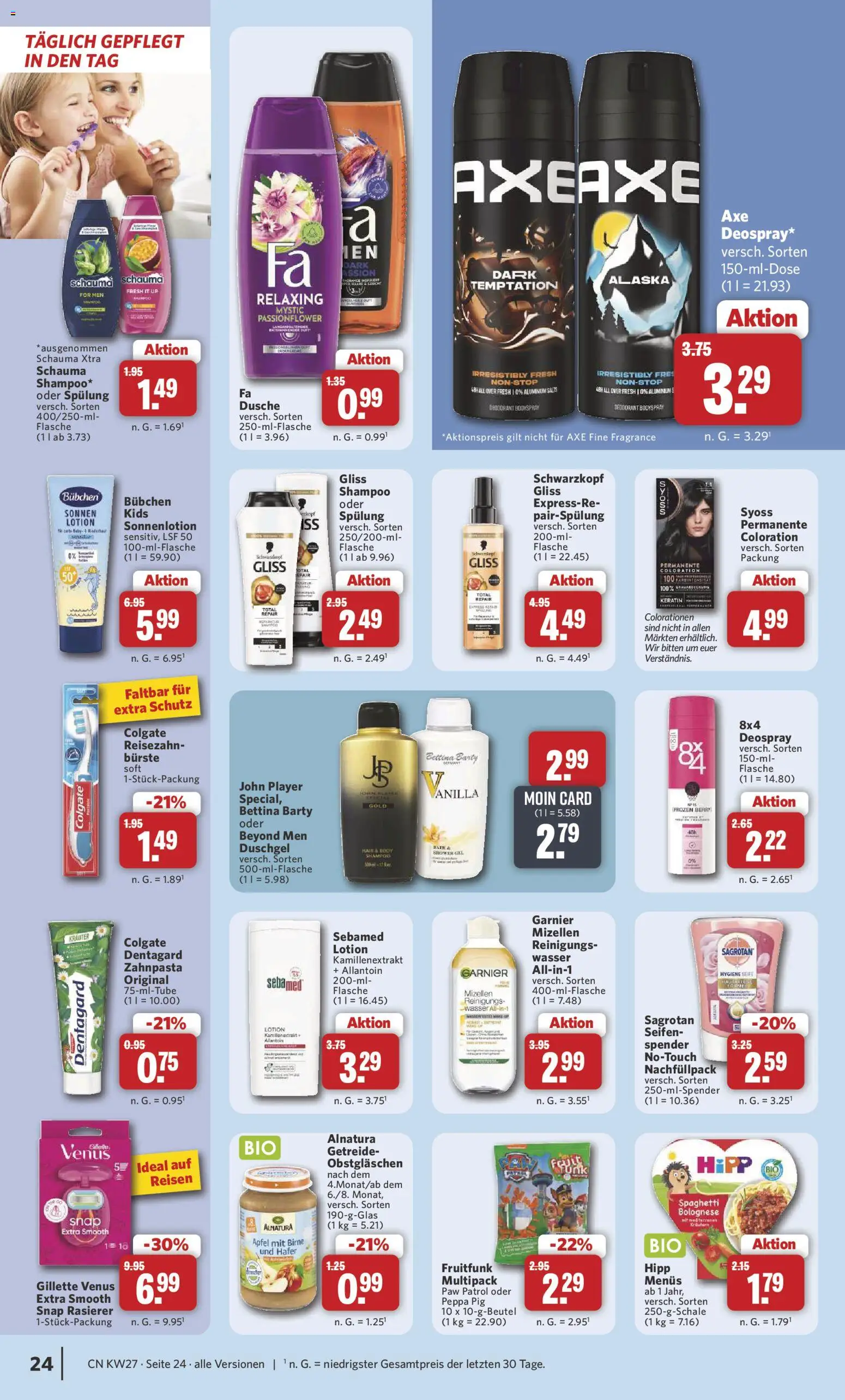 Combi Prospekt – gültig ab 29.06.2026 | Seite: 24 | Produkte: Dusche, Spülung, Duschgel, Getreide