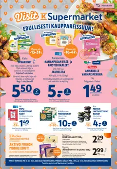 K-Supermarket-mainoslehti voimassa 22.06.2026 alkaen