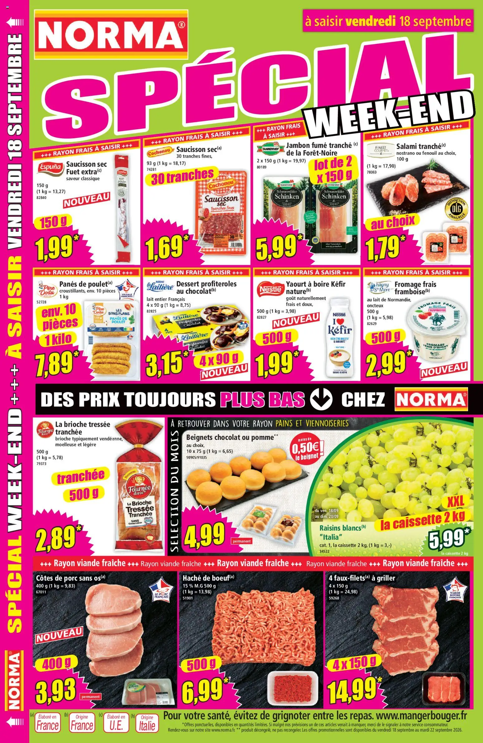 {H1} | Page: 14 | Produits: Fenouil, Lait, Yaourt, Porc