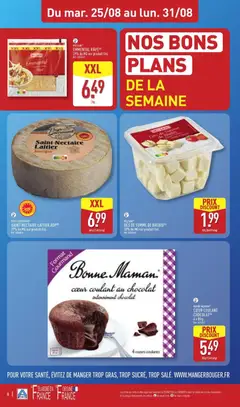 Aldi - Prévisualisation de SAINT-NECTAIRE LAITIER AOP, 27% de MG sur produit fini. valide à partir de 25/08/2026 | Page: 10