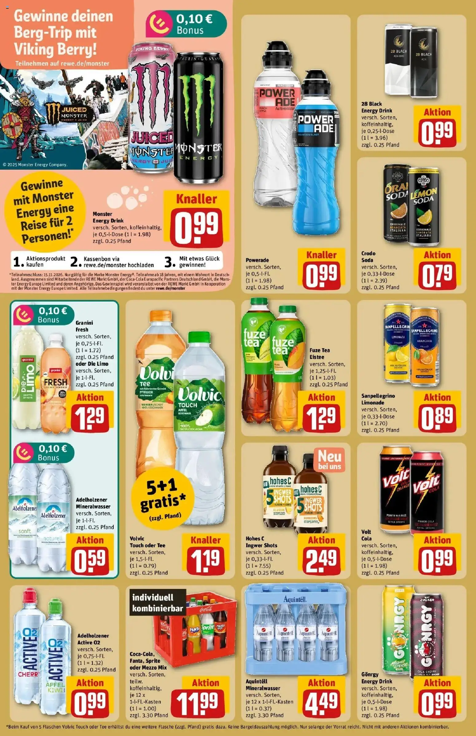 REWE Prospekt ab 26.10.2026 zum Blättern » Angebote | Seite: 18 | Produkte: Fanta, Cola, Mineralwasser, Granini