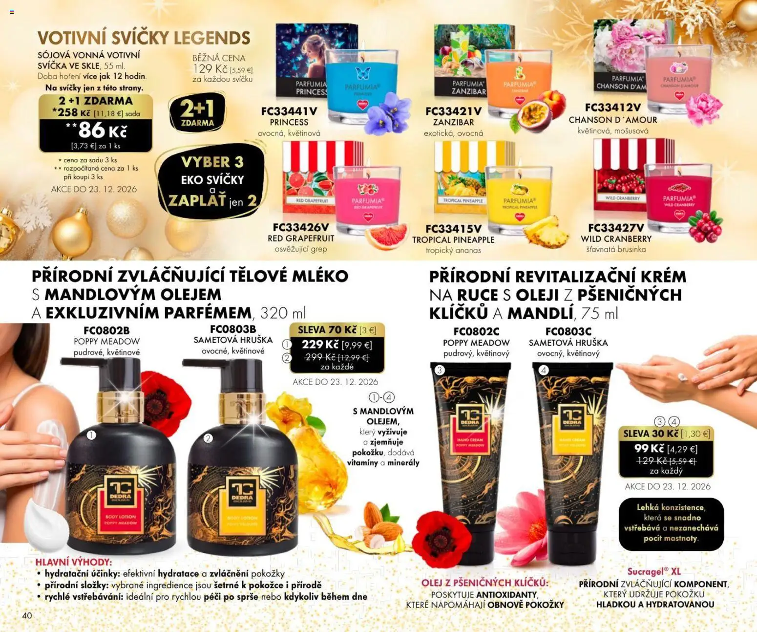 Nové Dedra akcie – leták je platný od 01.10.2026 | Strana: 40 | Produkty: Ananás, Krém, Grapefruit, Grep