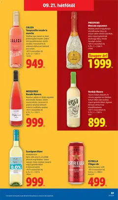ESTRELLA Világos sör, Alkoholtartalom: 4,6% - amely érvényes a következő dátumtól: 2026.09.17. | Oldal: 69