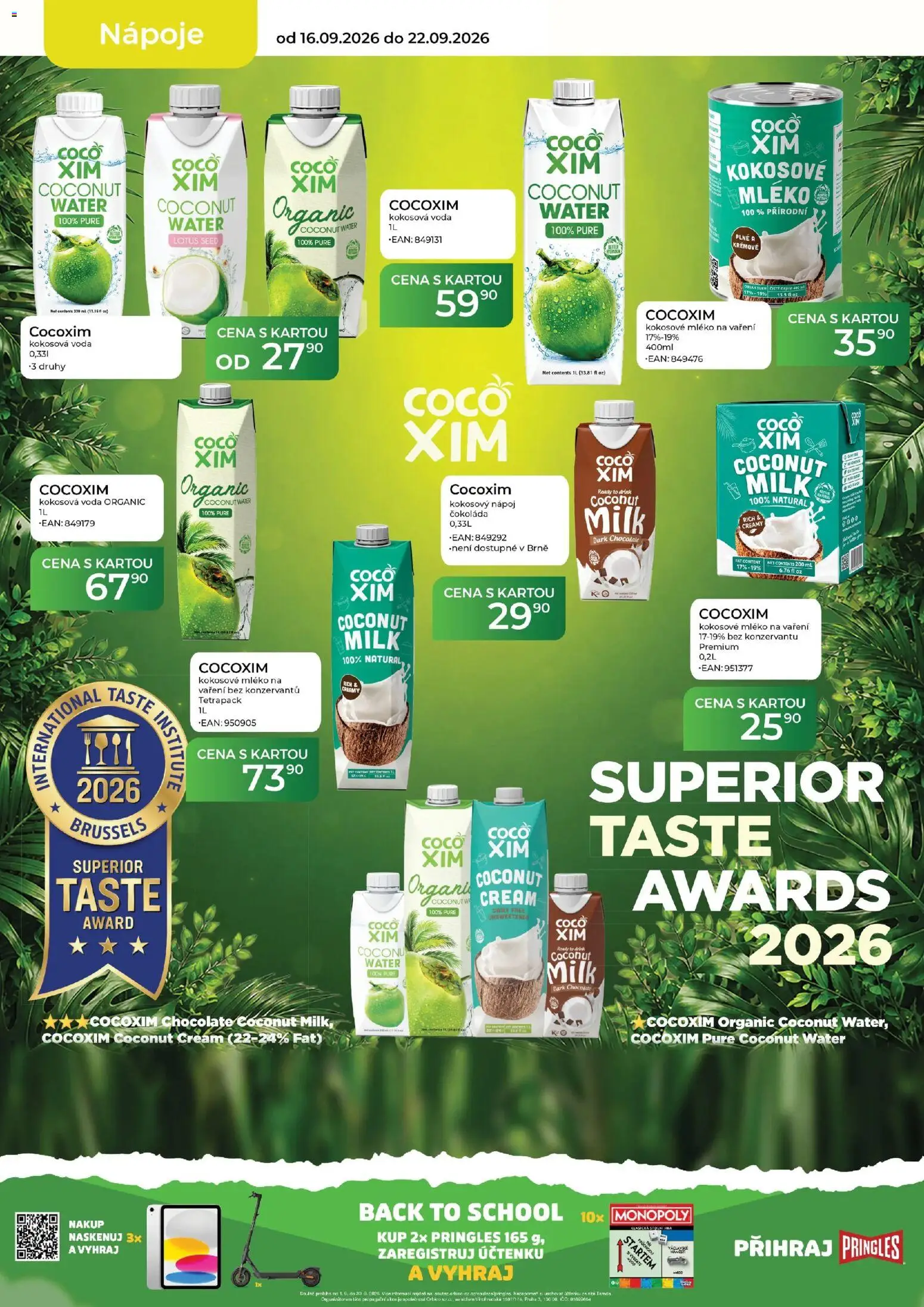 Tamda Foods leták od 16.09.2026 | Strana: 18 | Produkty: Čokoláda, Pringles, Kokosová voda, Lotus