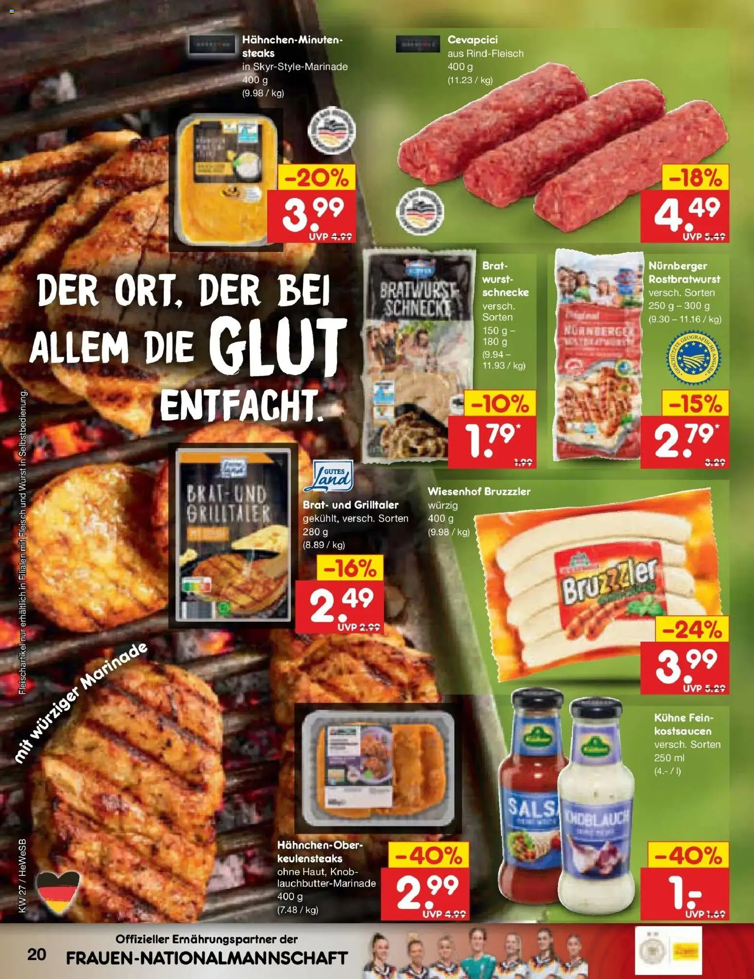 Netto Marken-Discount Prospekt Hamburg – gültig ab 29.06.2026 | Seite: 30 | Produkte: Cevapcici, Wurst, Rindfleisch, Fleisch