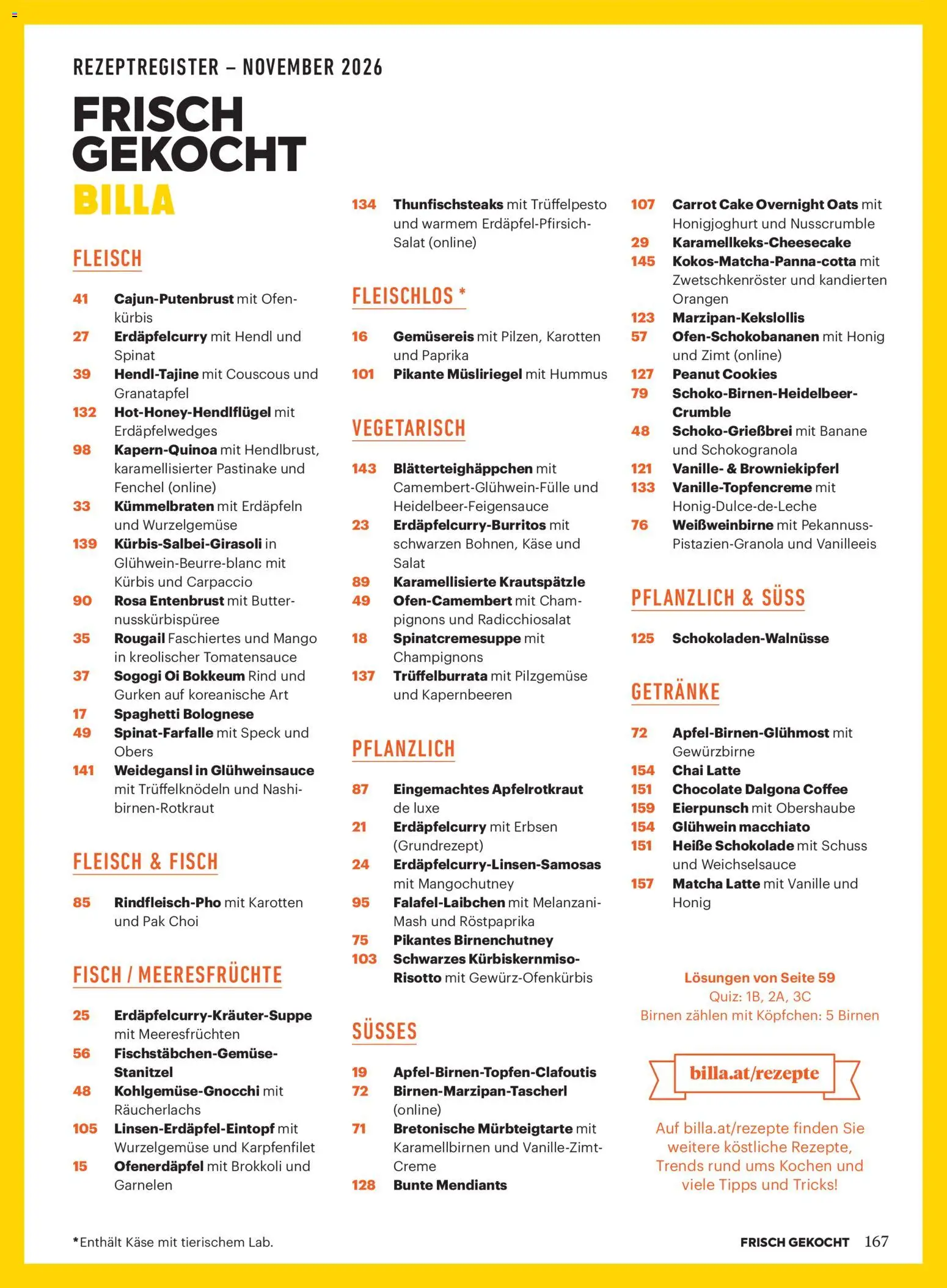 Billa AT akciós ujság - amely érvényes a következő dátumtól: 2026.11.01. | Oldal: 165 | Termékek: Paprika, Carpaccio, Brokkoli, Mangó