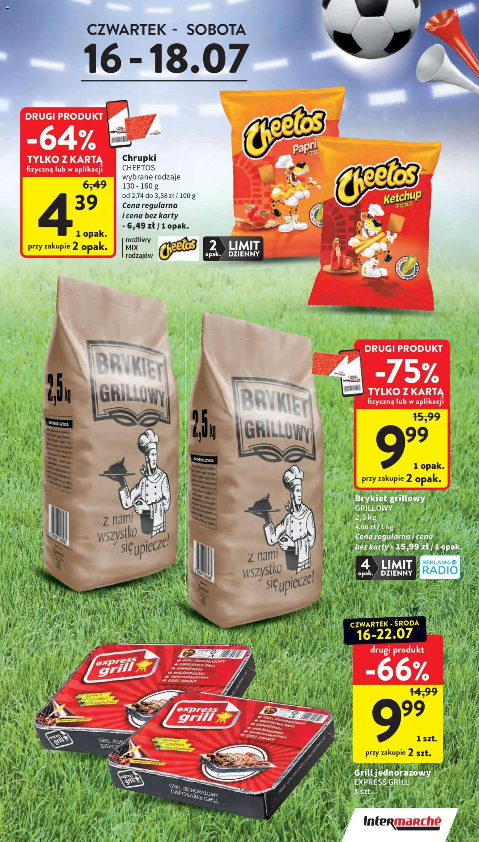 Intermarche gazetka od 16.07.2026 | Strona: 5 | Produkty: Karta, Radio, Ketchup, Grill jednorazowy