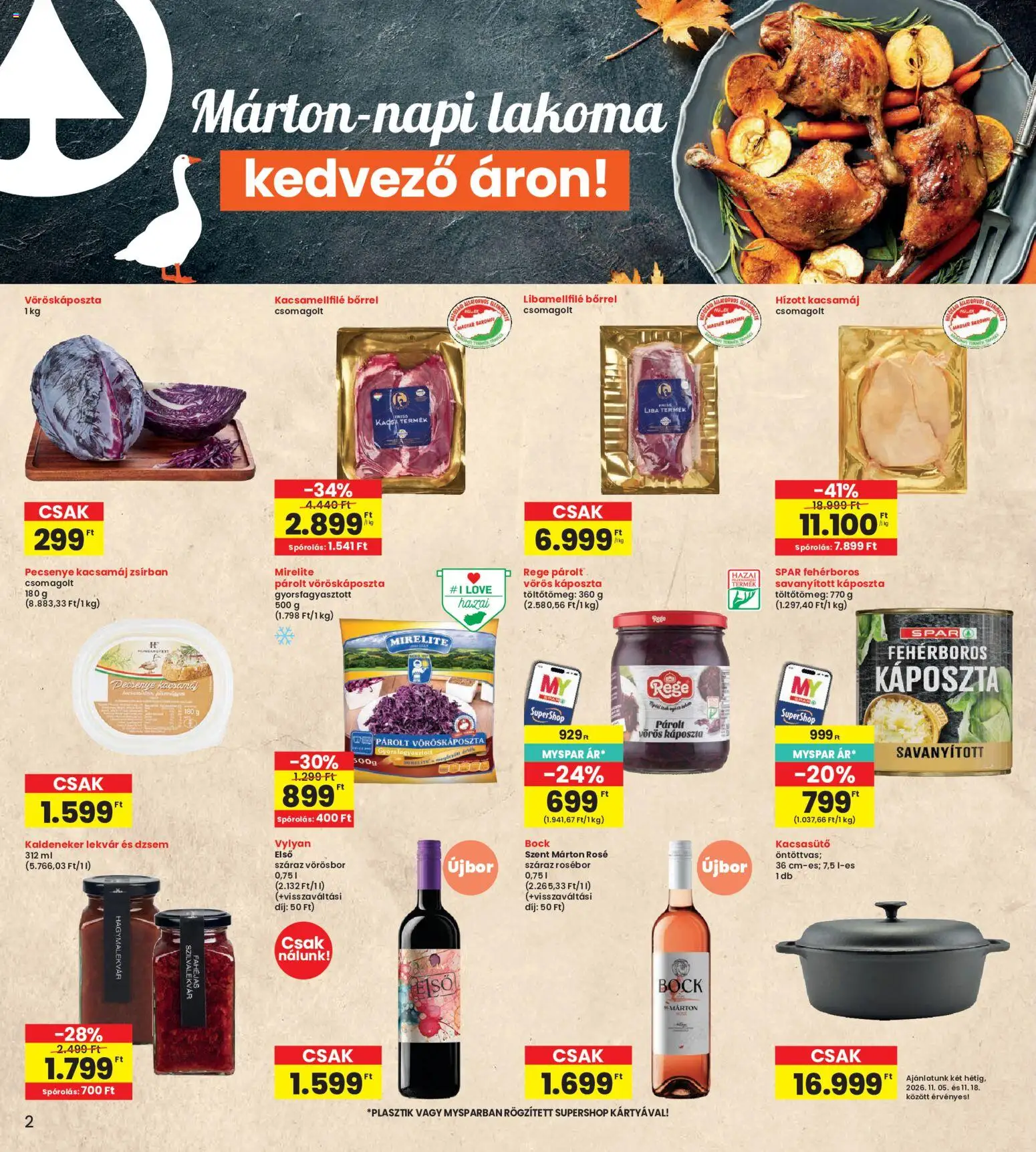 Interspar akciós ujság - amely érvényes a következő dátumtól: 2026.11.05. | Oldal: 2