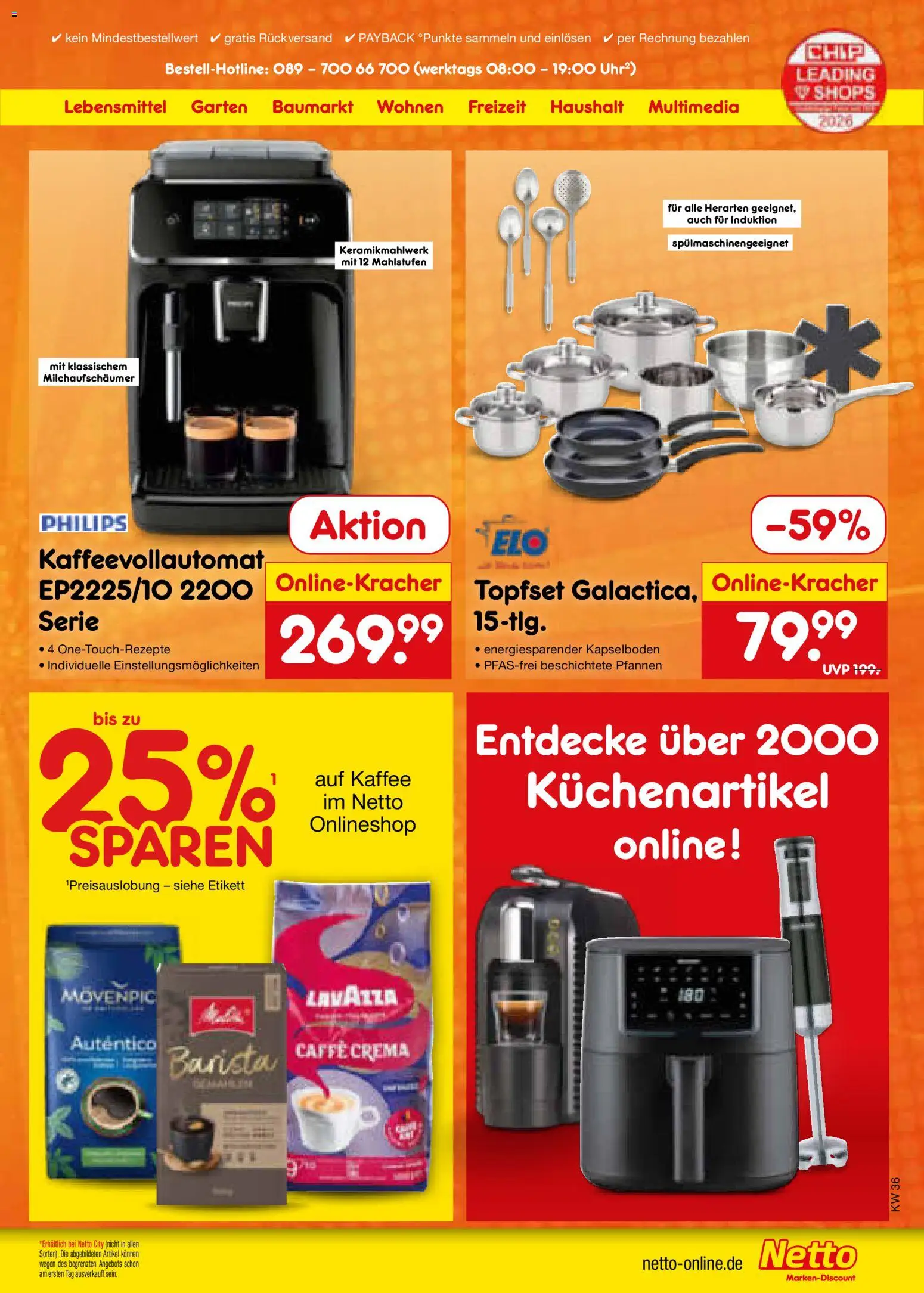 Netto Marken-Discount Prospekt – gültig ab 31.08.2026 | Seite: 64 | Produkte: Philips, Lavazza, Kaffee, Kaffeevollautomat