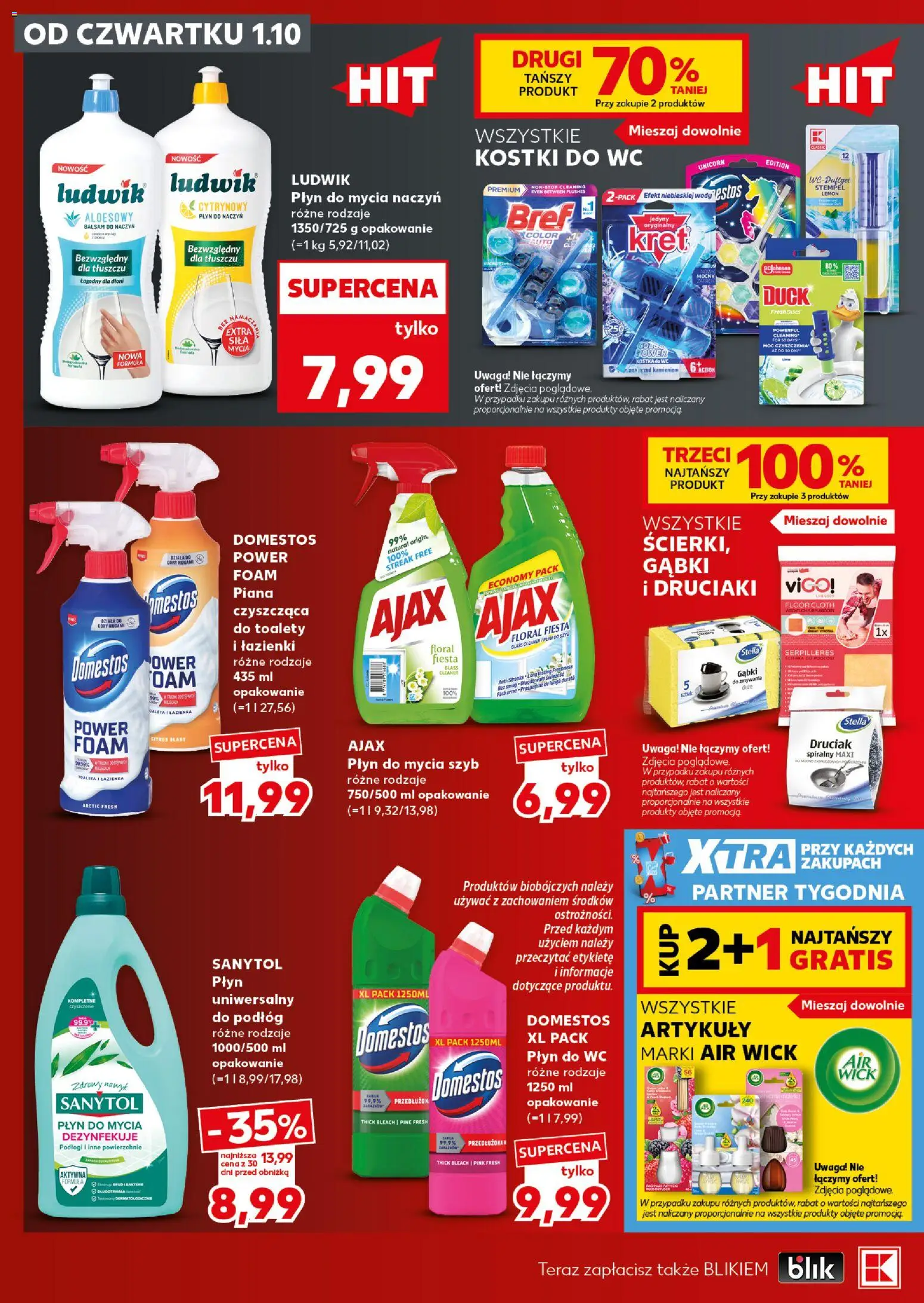 Kaufland Polsko leták - Mocny start od 05.10.2026 | Strana: 24 | Produkty: Air Wick, Domestos, Wc, Sanytol