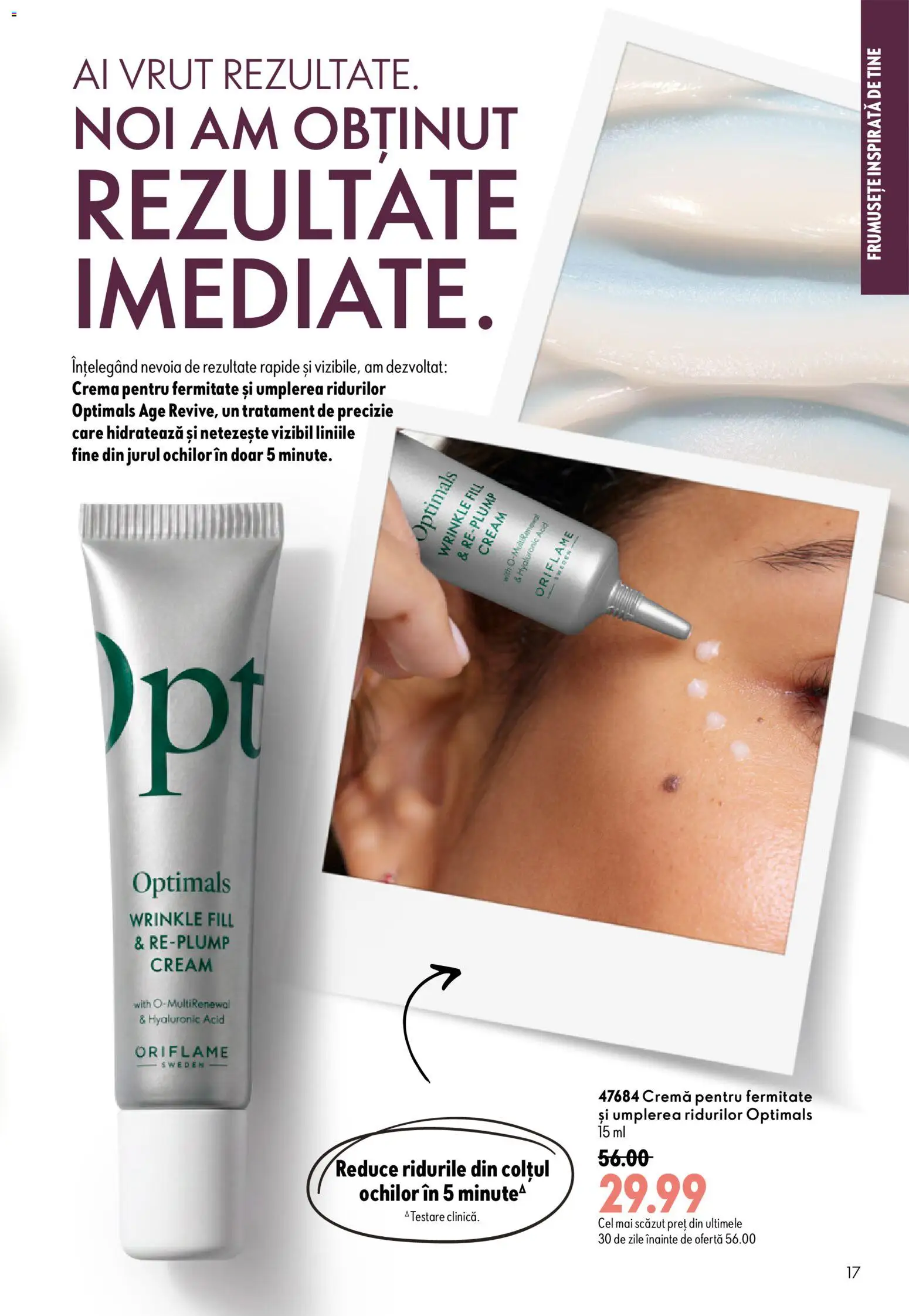 Noul catalog Oriflame – valabil de la 09.09.2026 | Pagină: 17 | Produse: Cremă