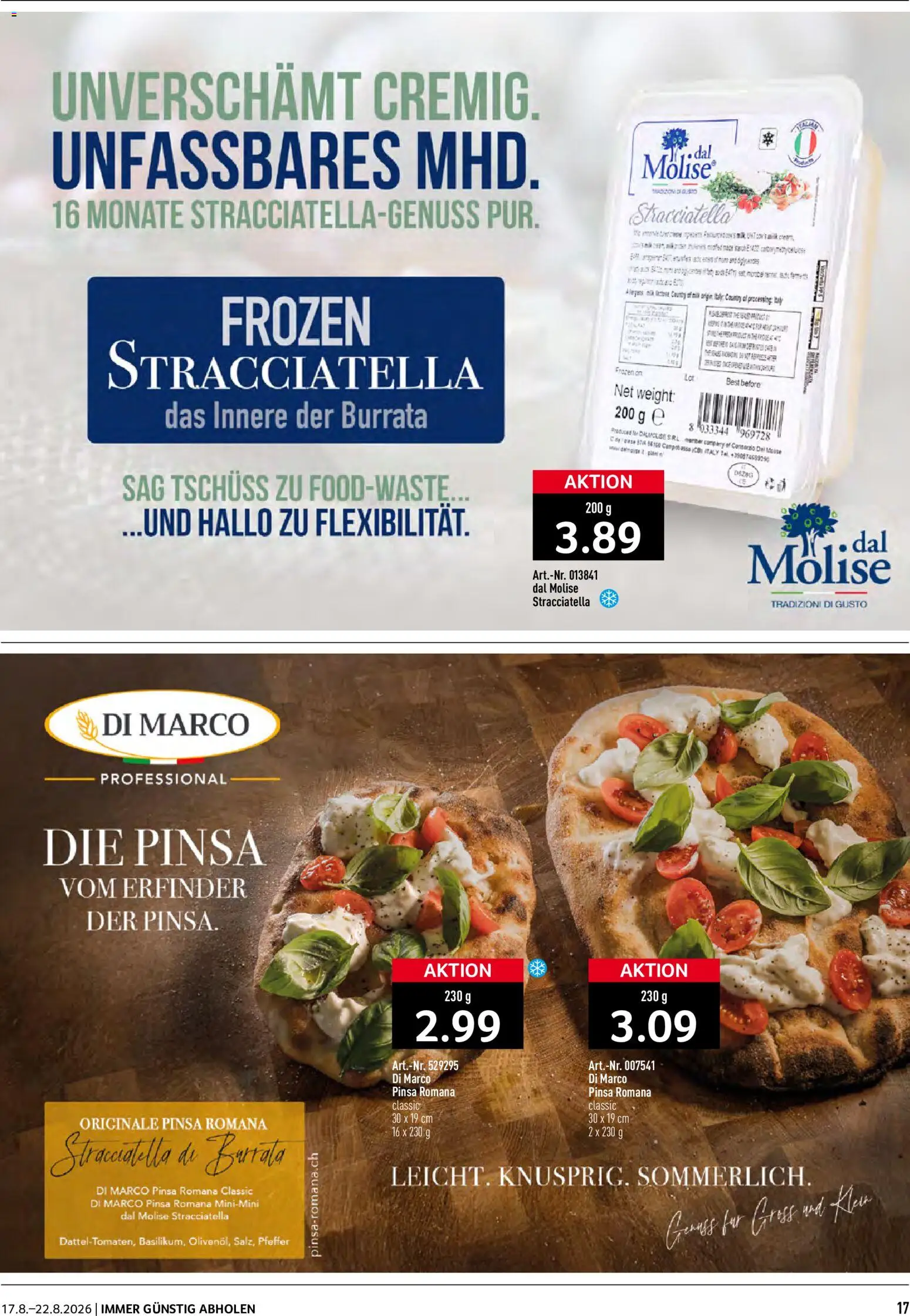 Prodega aktionen – gültig ab 17.08.2026 | Seite: 17 | Produkte: Burrata, Pfeffer
