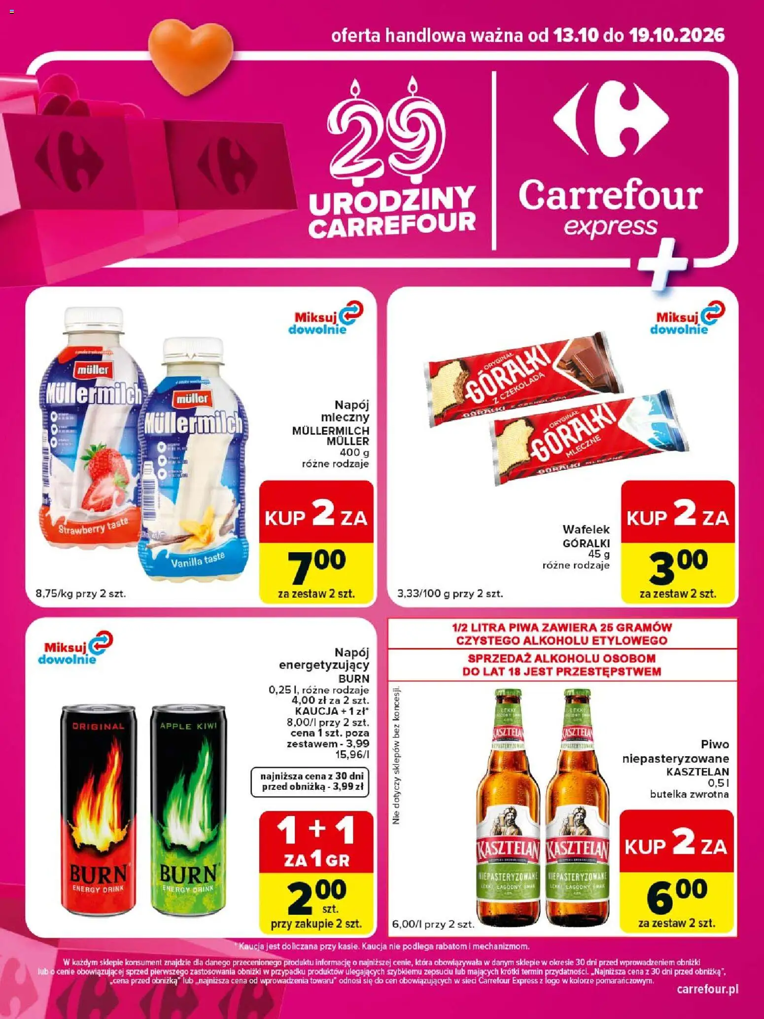 Carrefour gazetka - Express II od 13.10.2026 | Strona: 2 | Produkty: Wafelek, Czekolada, Piwo, Piwo niepasteryzowane