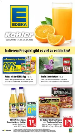 Edeka Prospekt Kehl ab 21.09.2026 gültig